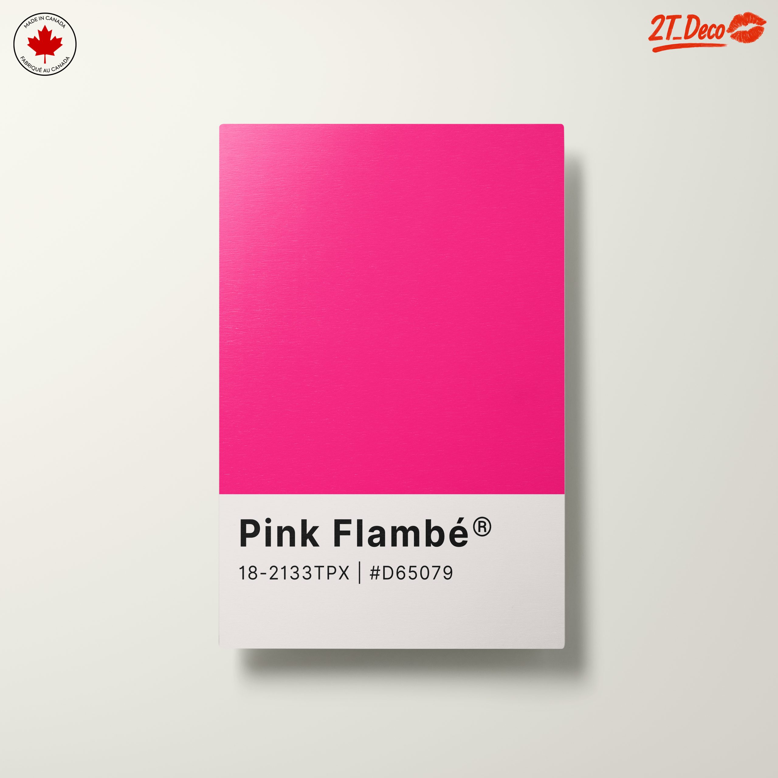Vibrant Pink Abstract Art Display - Image 10