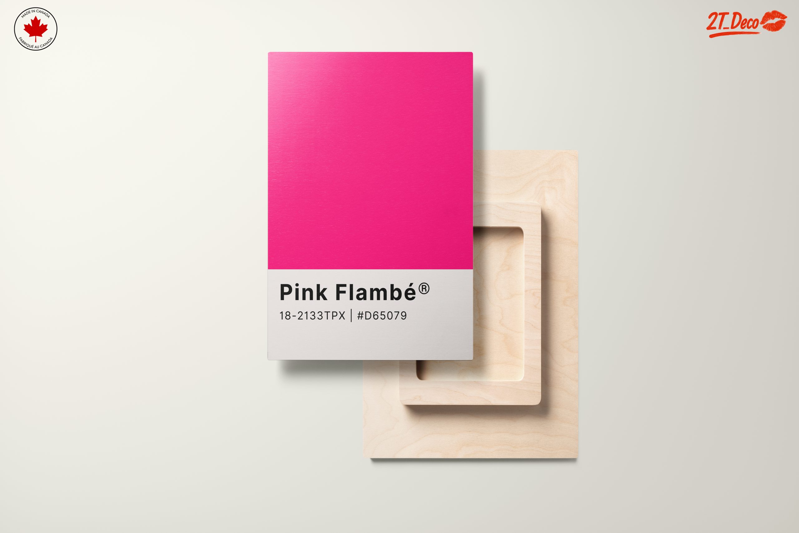 Vibrant Pink Abstract Art Display - Image 11