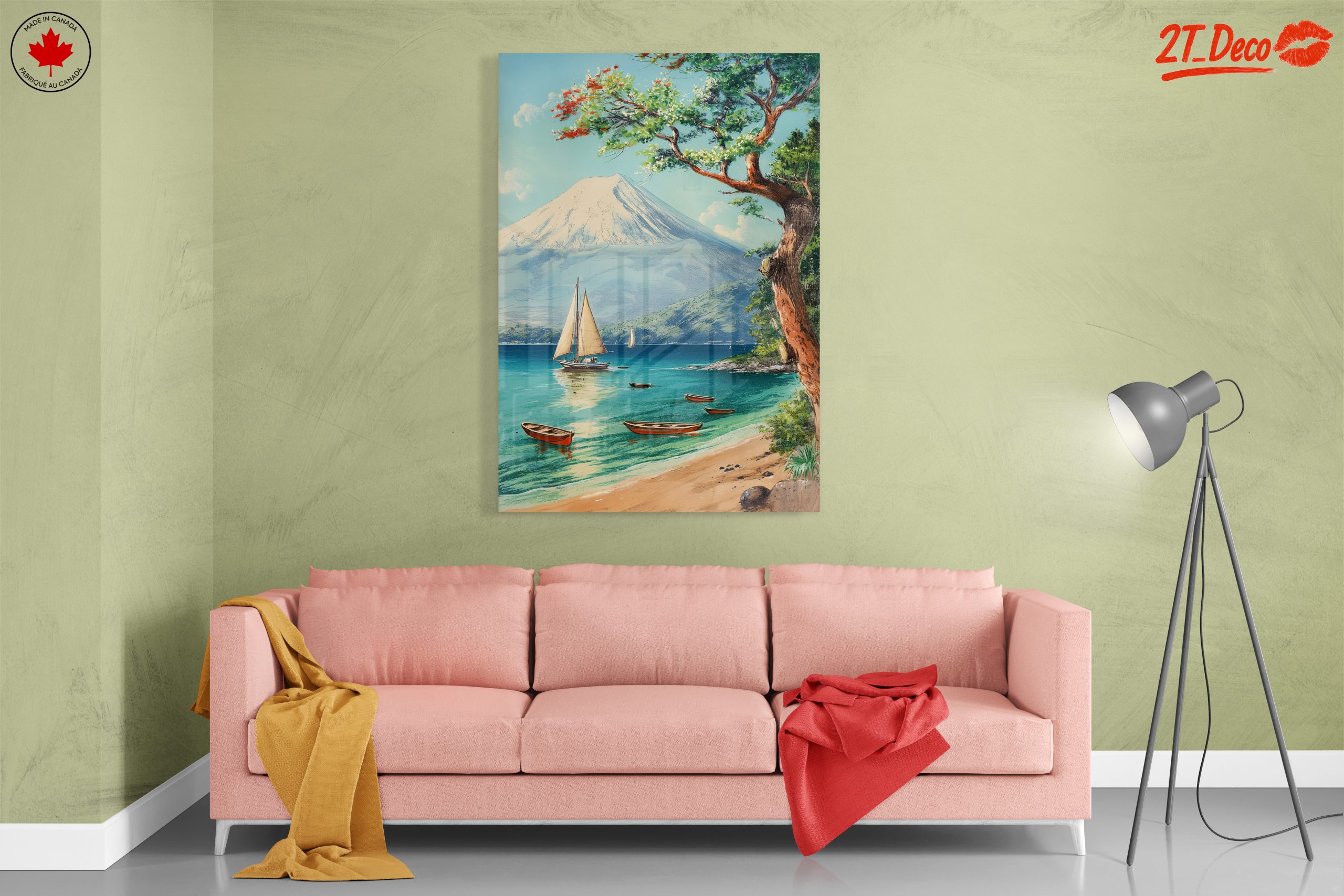Serene Beach and Mountain Landscape - Image 7