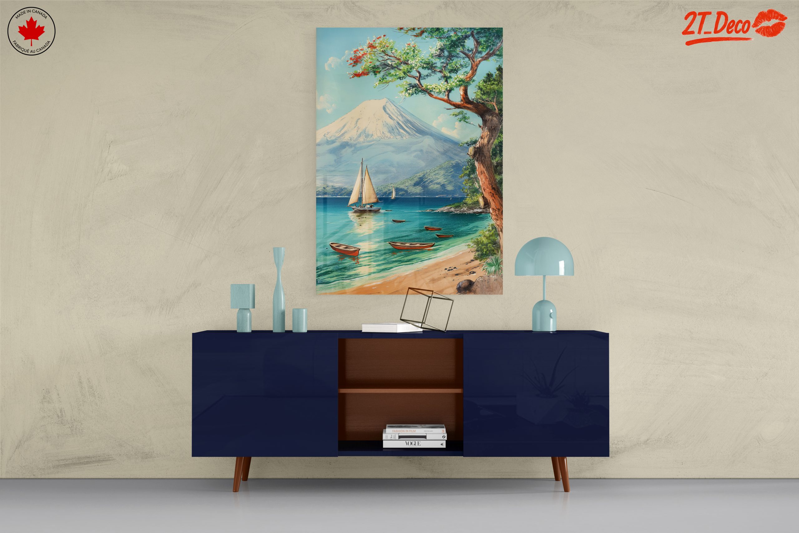 Serene Beach and Mountain Landscape - Image 8