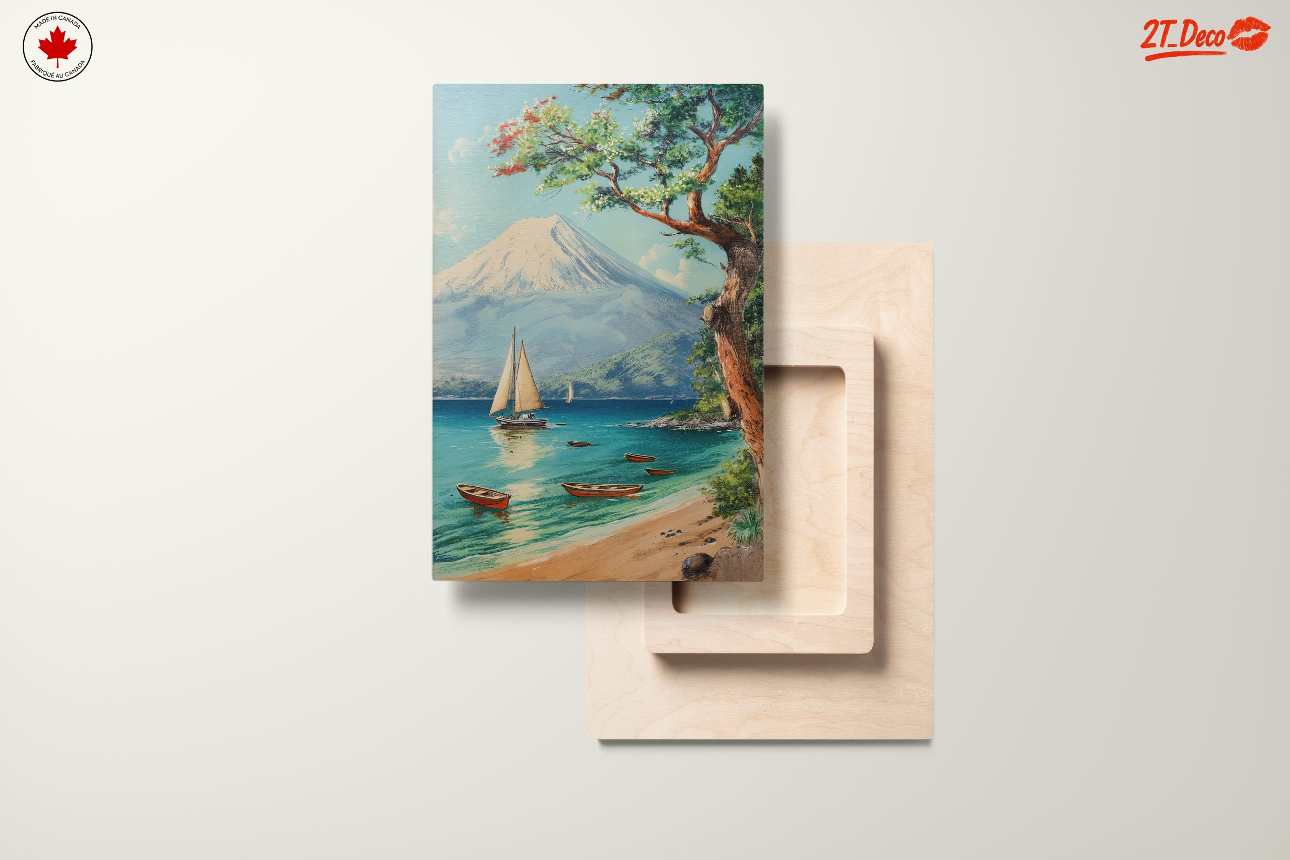 Serene Beach and Mountain Landscape - Image 11