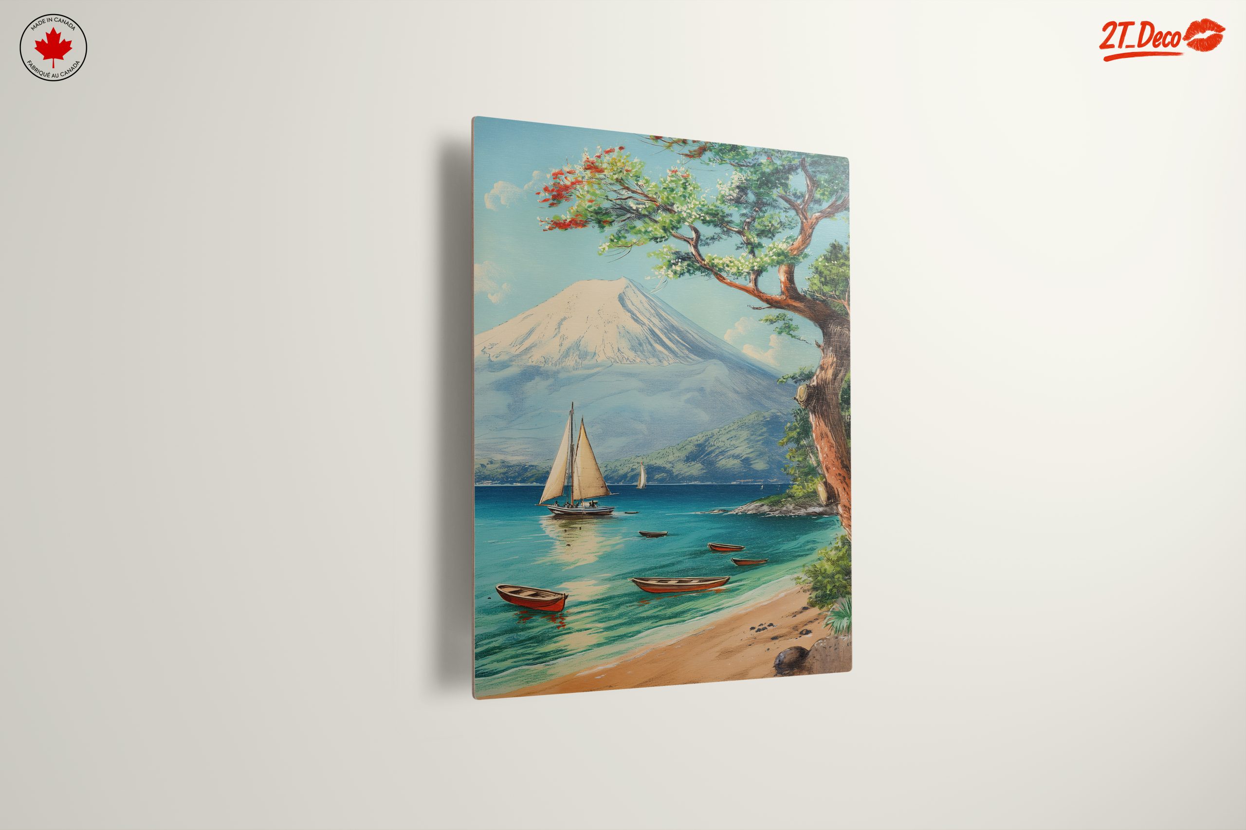 Serene Beach and Mountain Landscape - Image 13