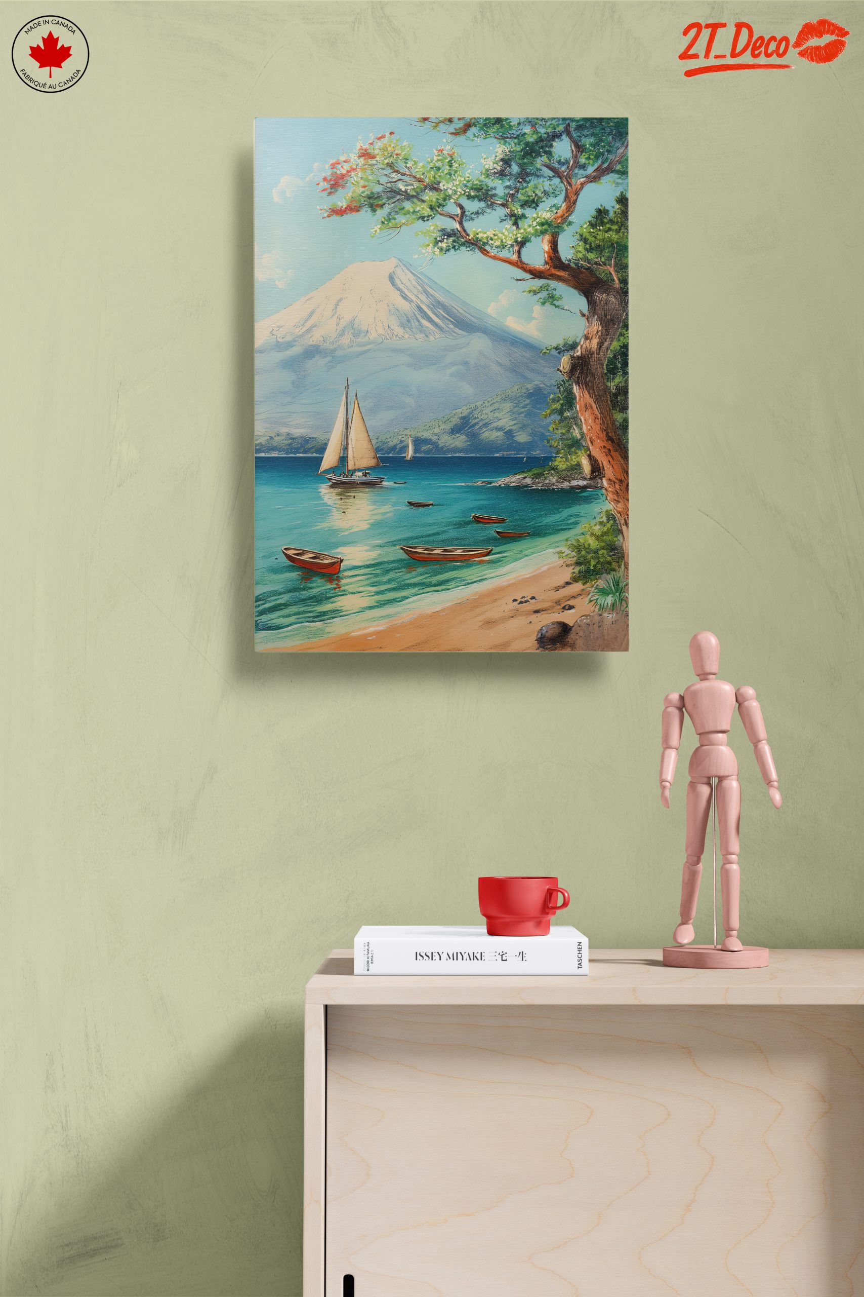 Serene Beach and Mountain Landscape - Image 14