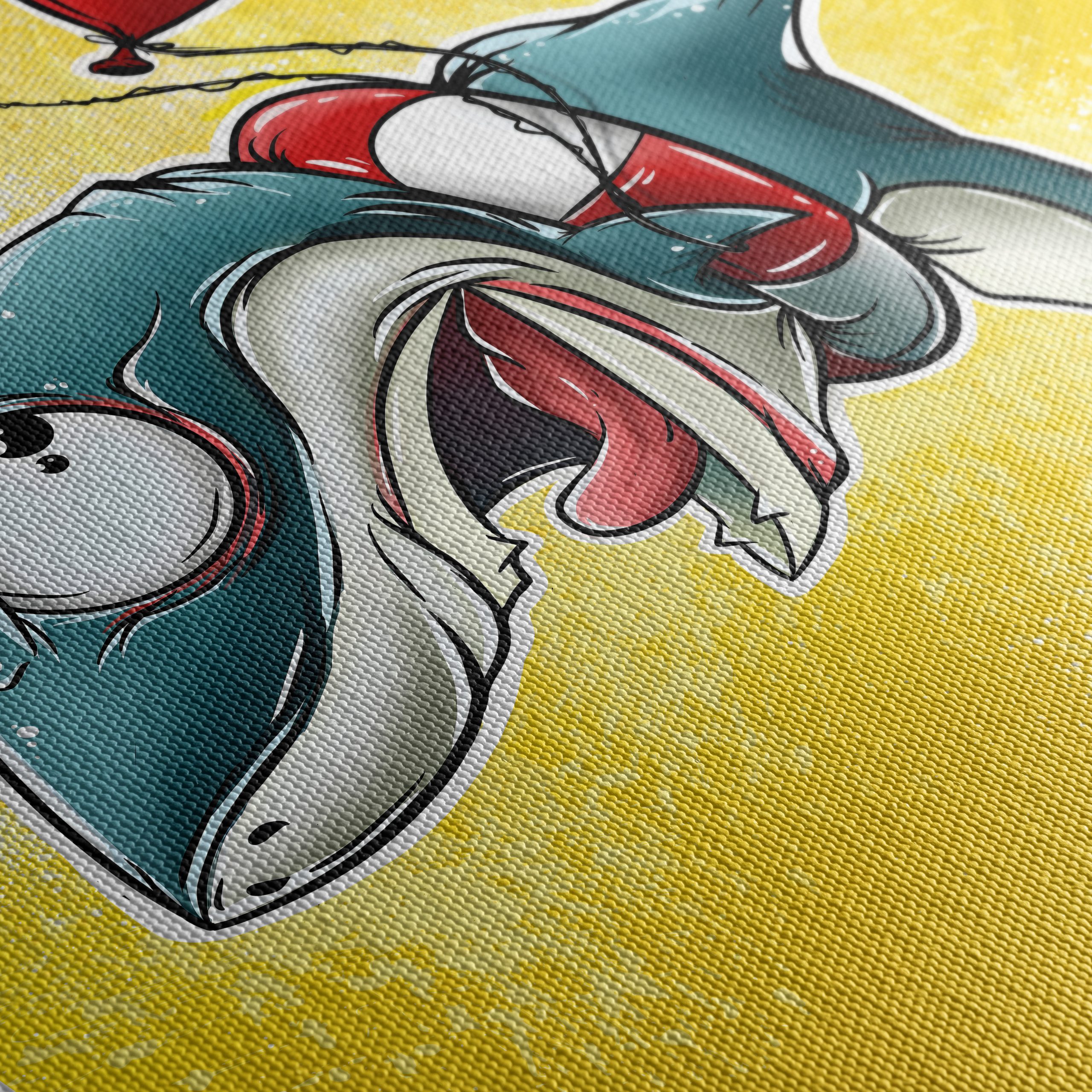 Whimsical Shark Character with Balloons - Image 5