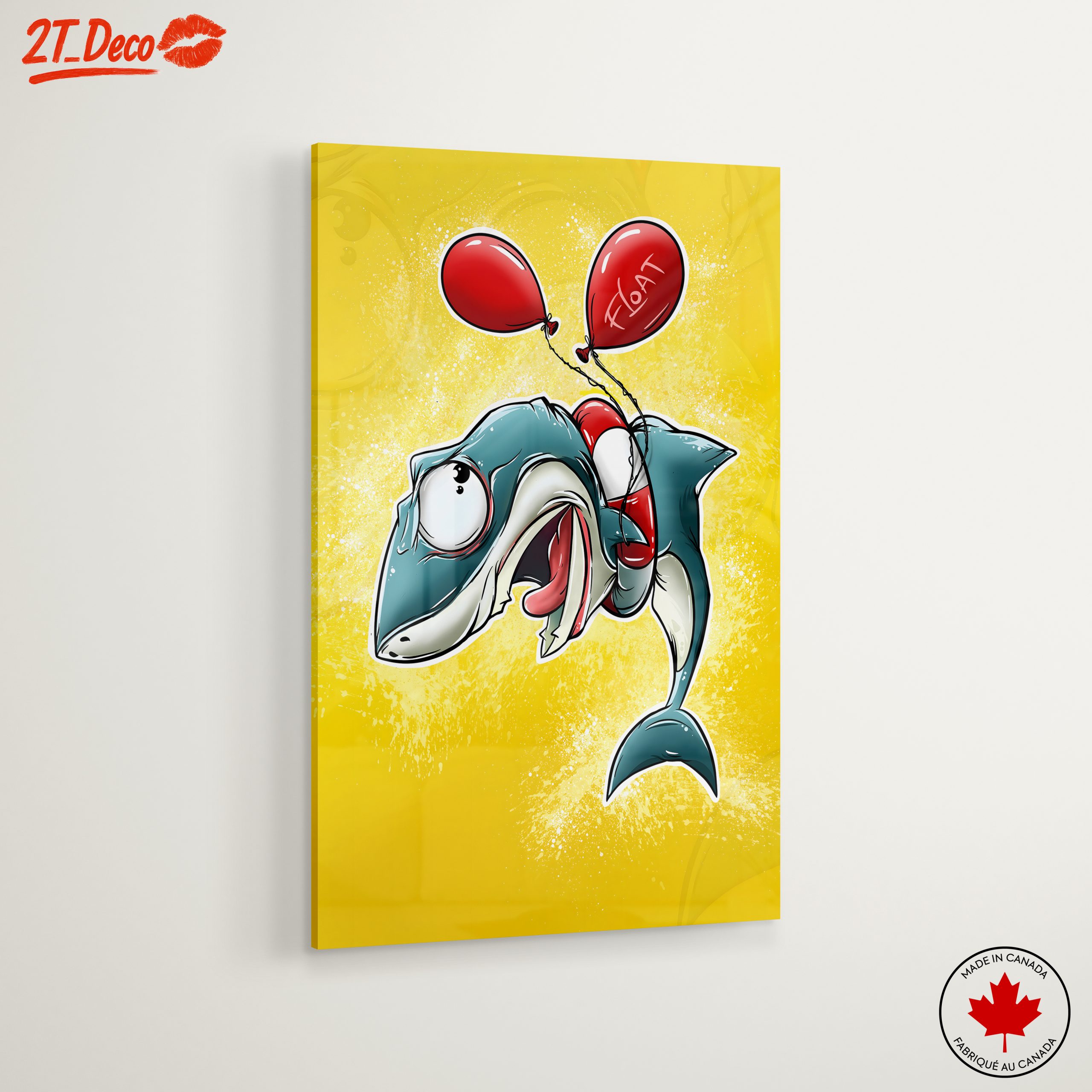 Whimsical Shark Character with Balloons - Image 6