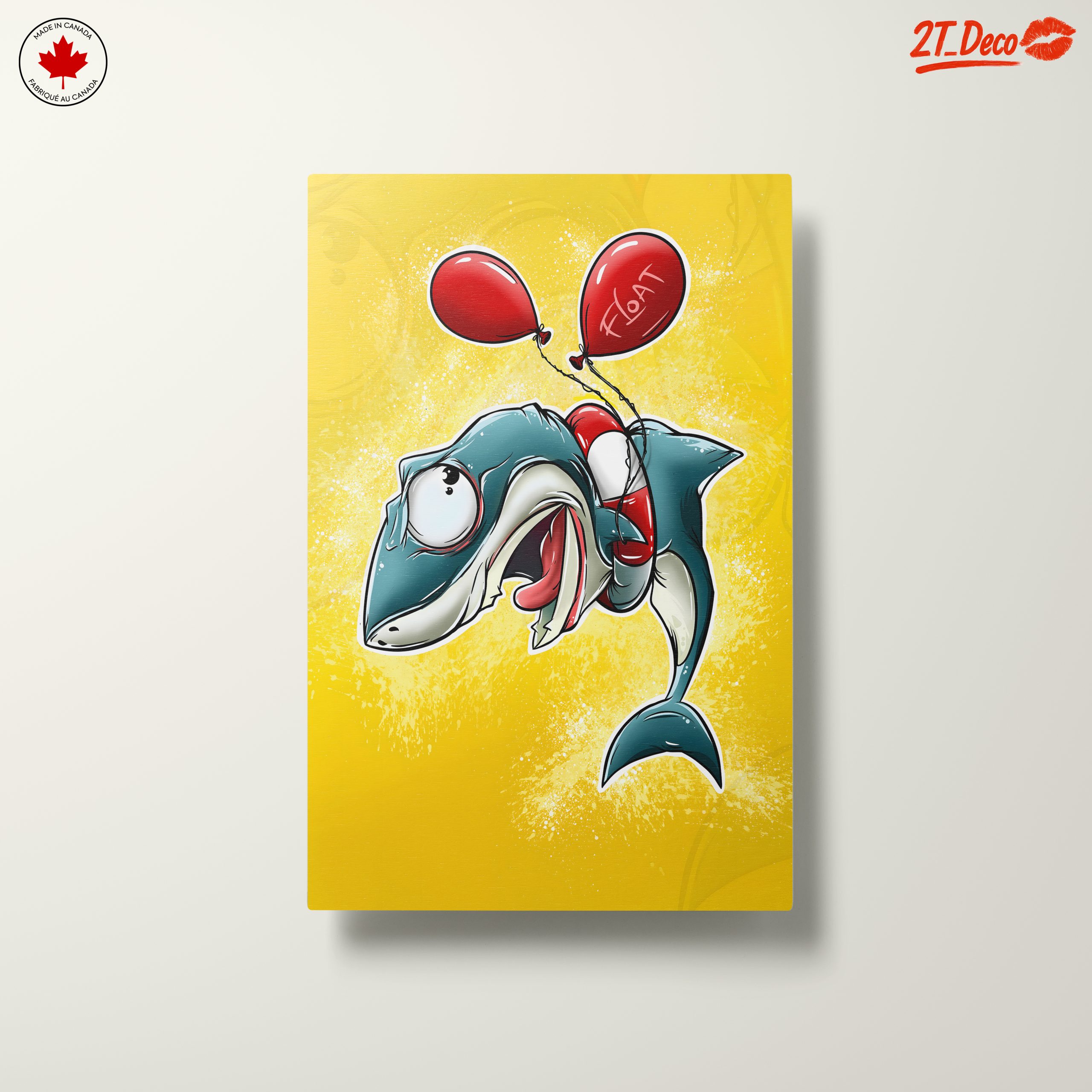 Whimsical Shark Character with Balloons - Image 10
