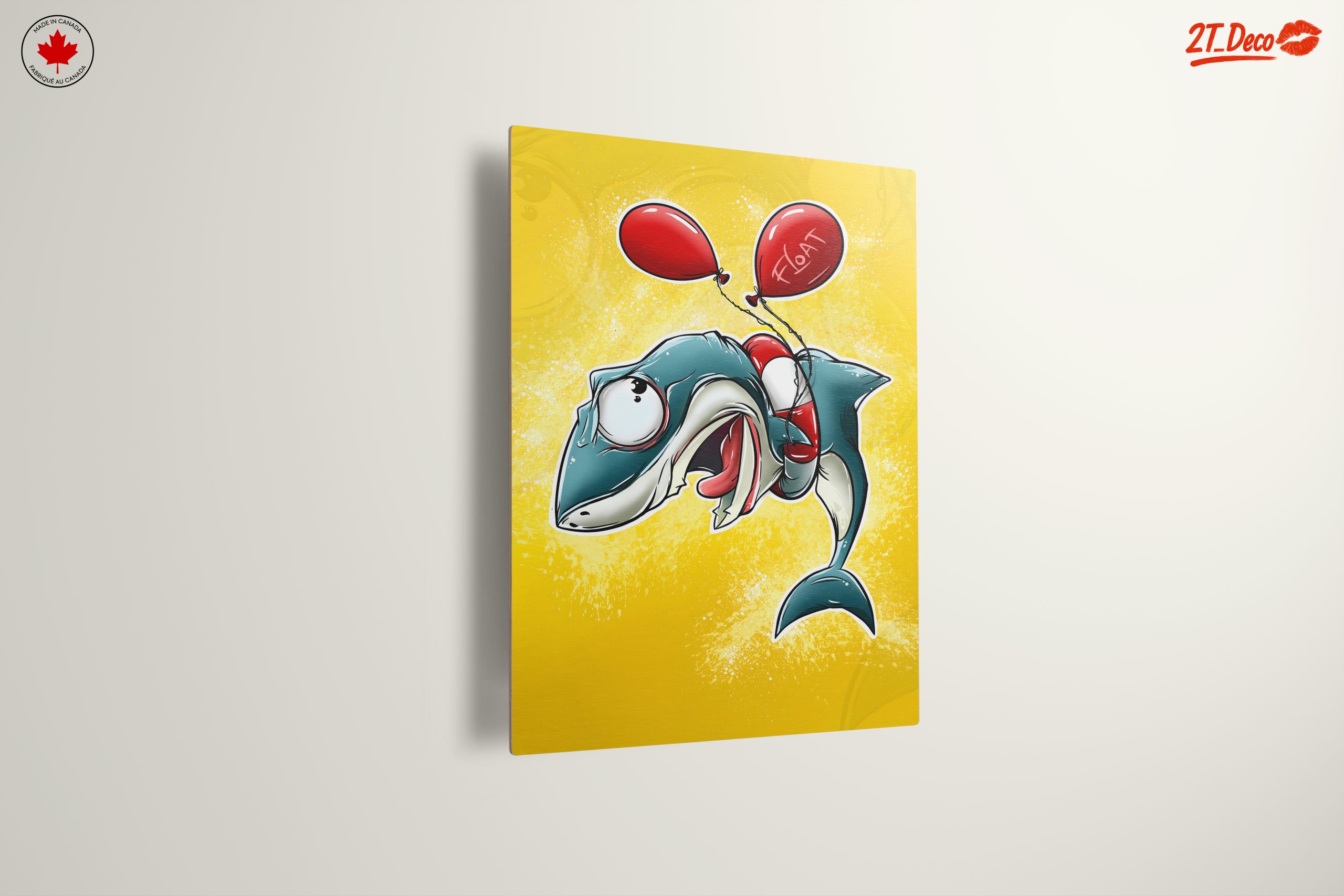 Whimsical Shark Character with Balloons - Image 13
