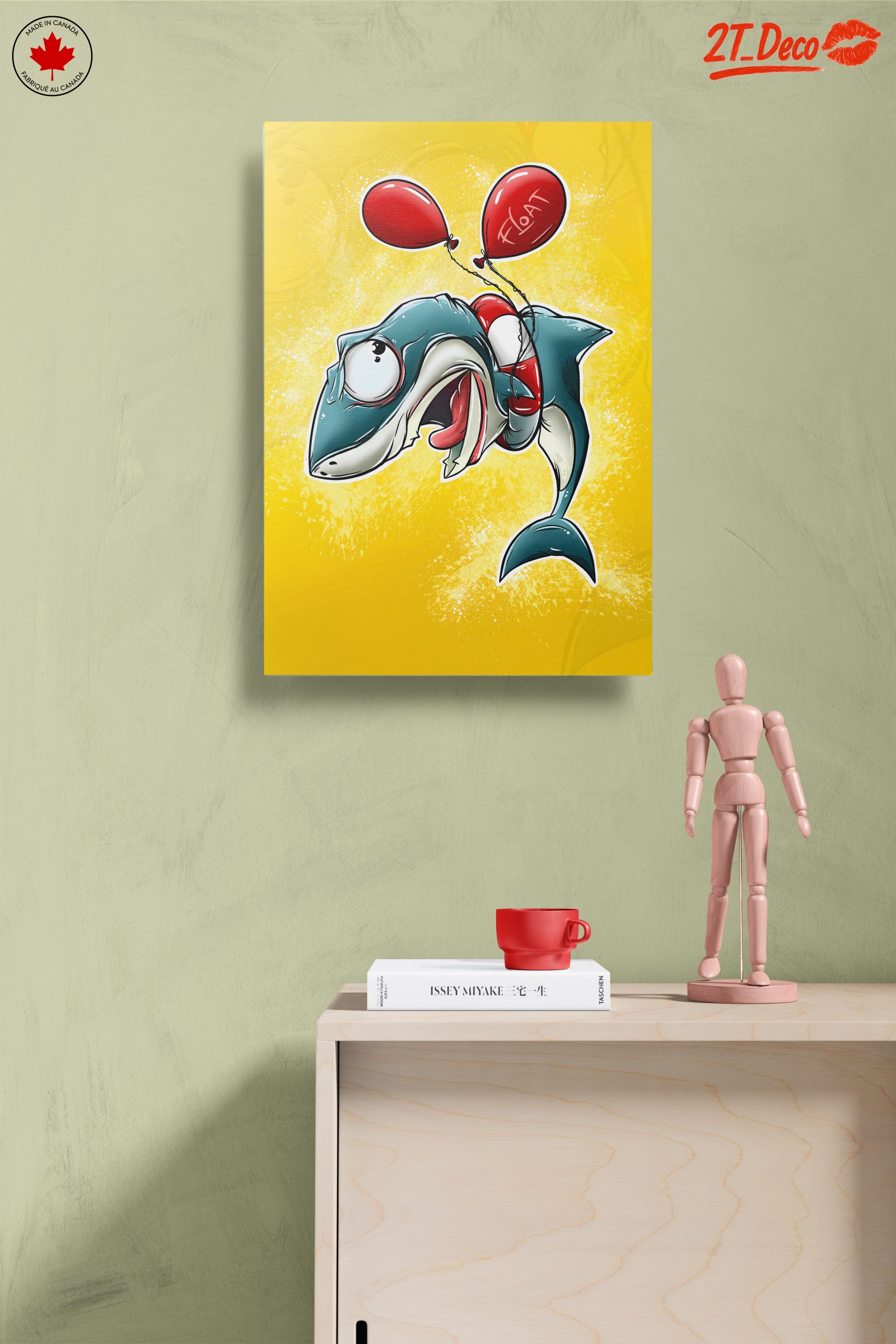 Whimsical Shark Character with Balloons - Image 14
