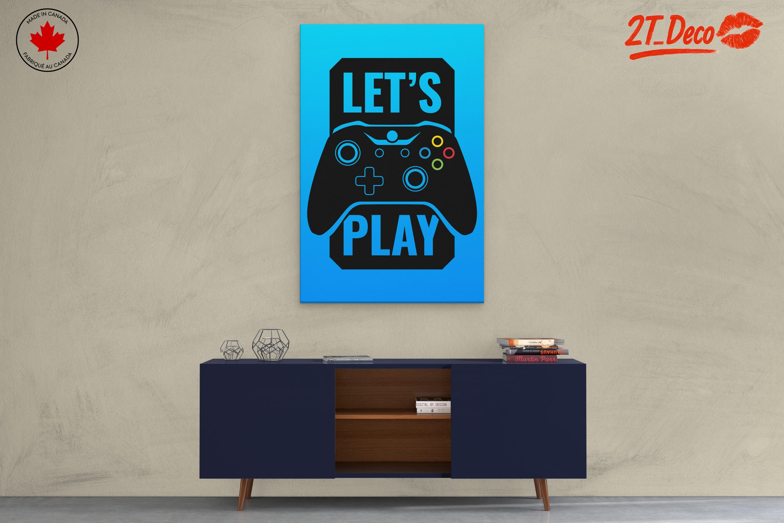 Let's Play Gaming Art Wall Decor - Image 3