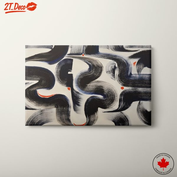 Dynamic Abstract Brush Stroke Art