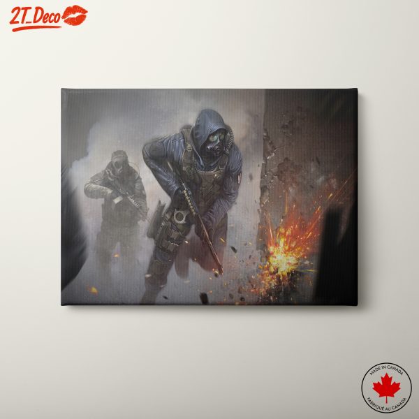 Dynamic Tactical Action Scene Artwork