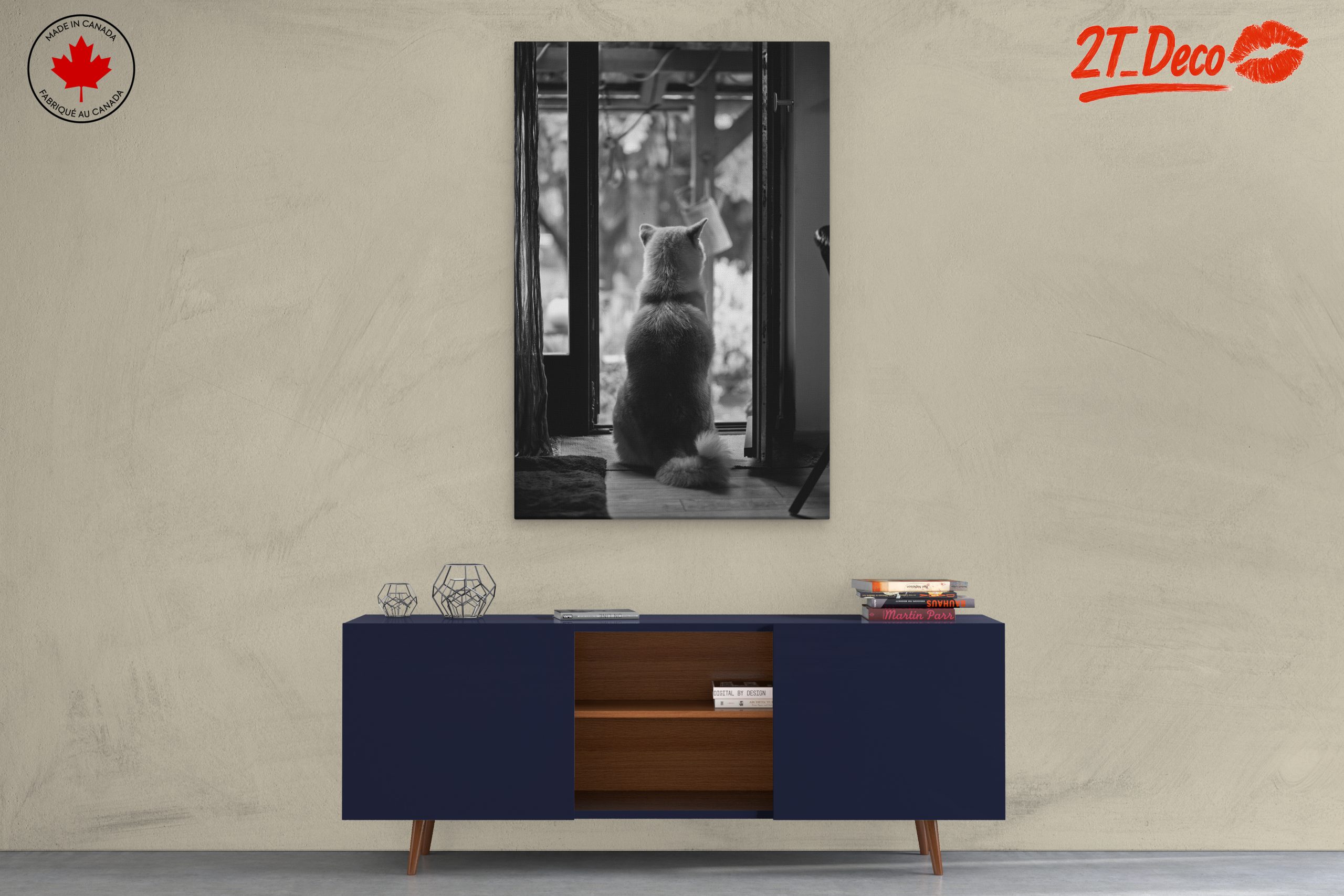 Dog Sitting By Doorway - Image 3