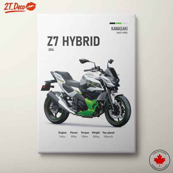 Kawasaki Z7 Hybrid Motorcycle Art