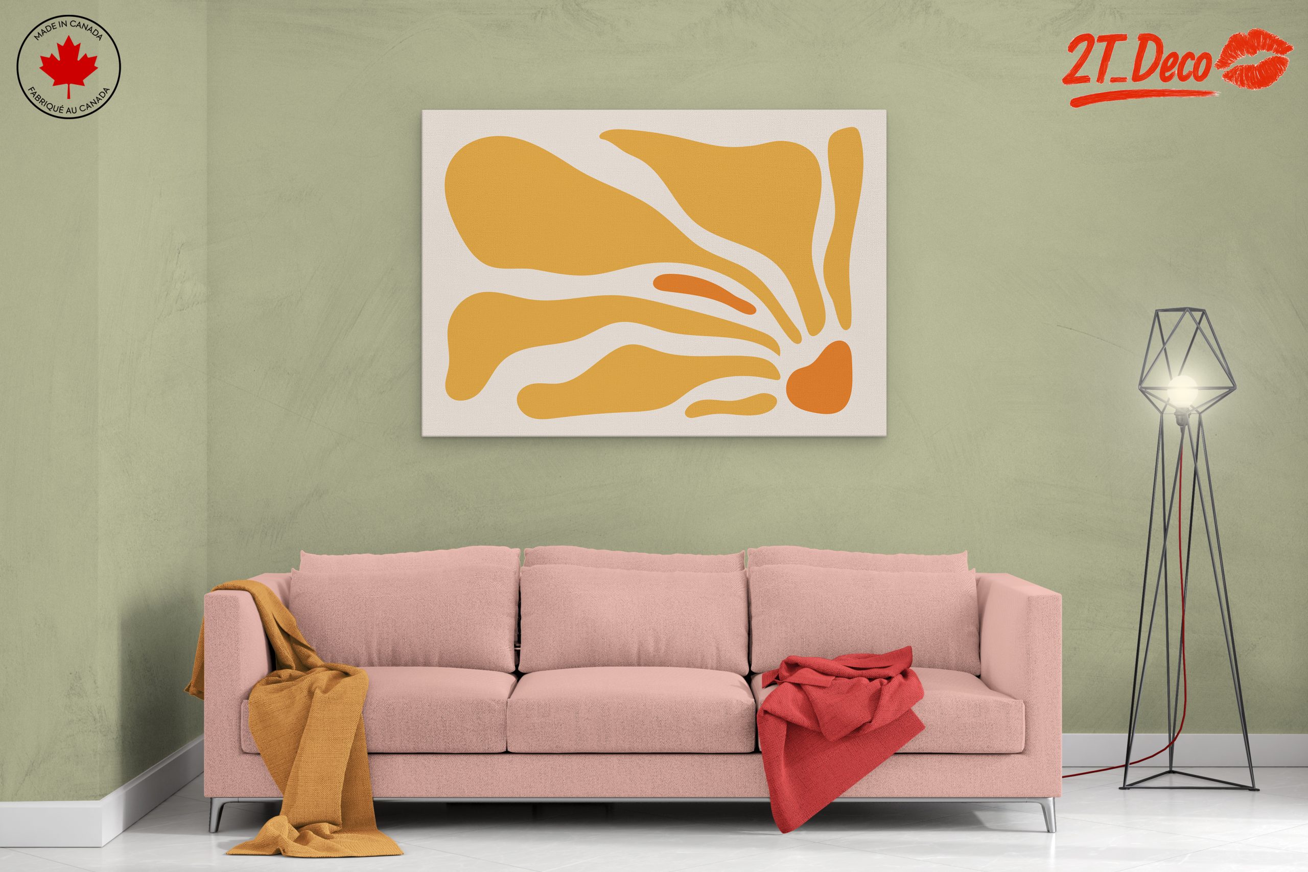 Warm Abstract Shapely Design - Image 2