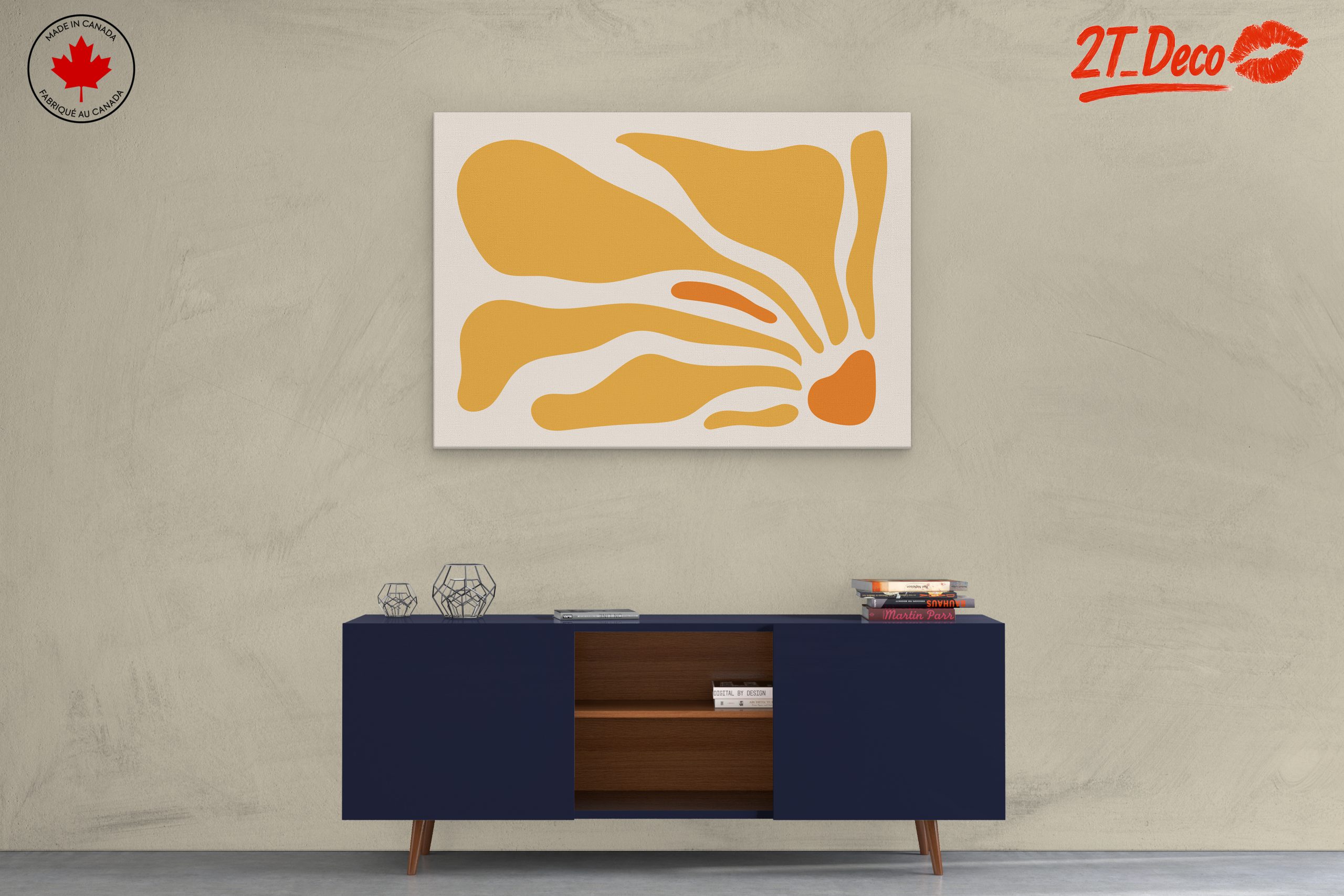 Warm Abstract Shapely Design - Image 3