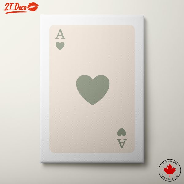 Ace of Hearts Playing Card Art 22
