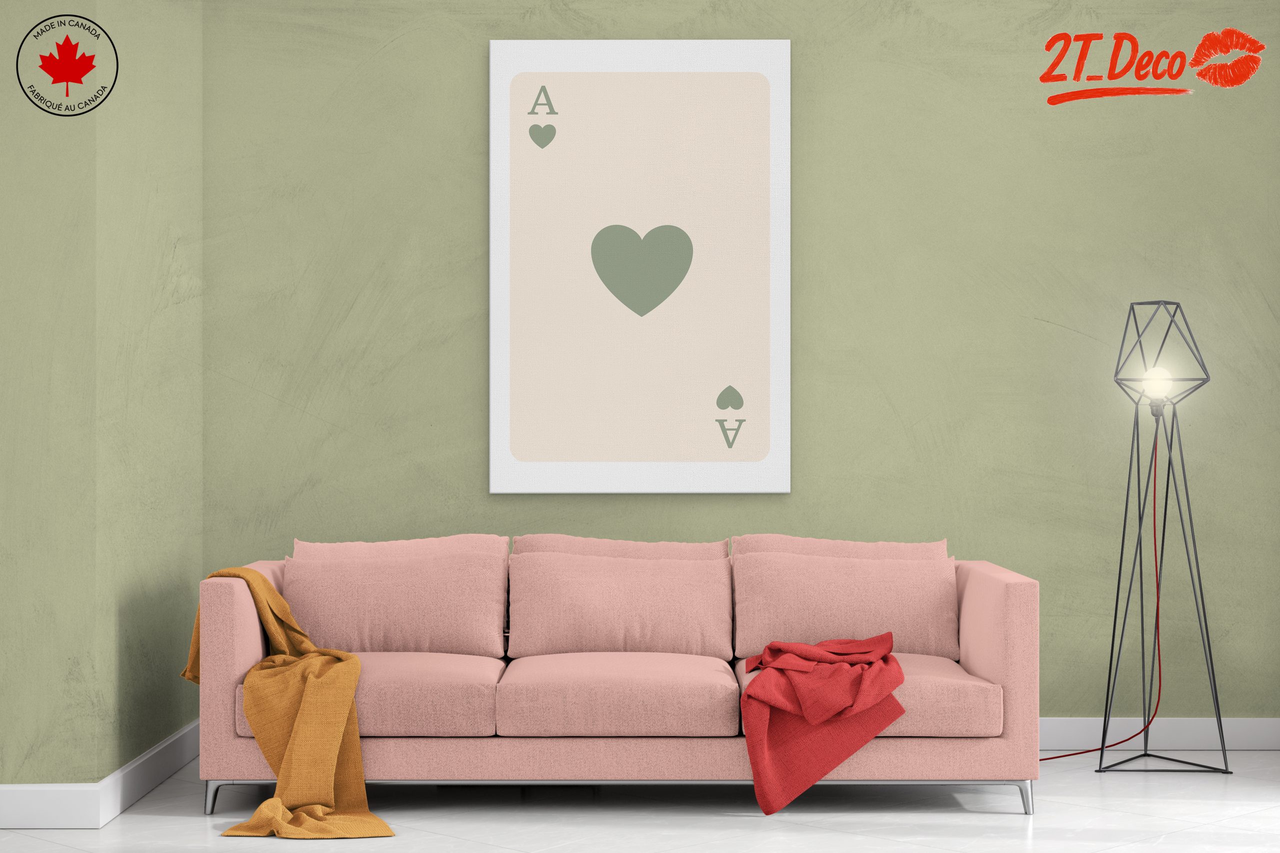 Ace of Hearts Playing Card Art 22 - Image 2