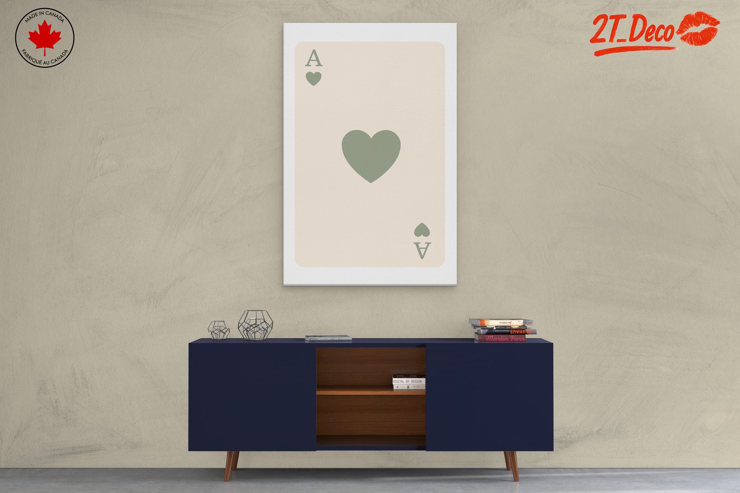 Ace of Hearts Playing Card Art 22 - Image 3