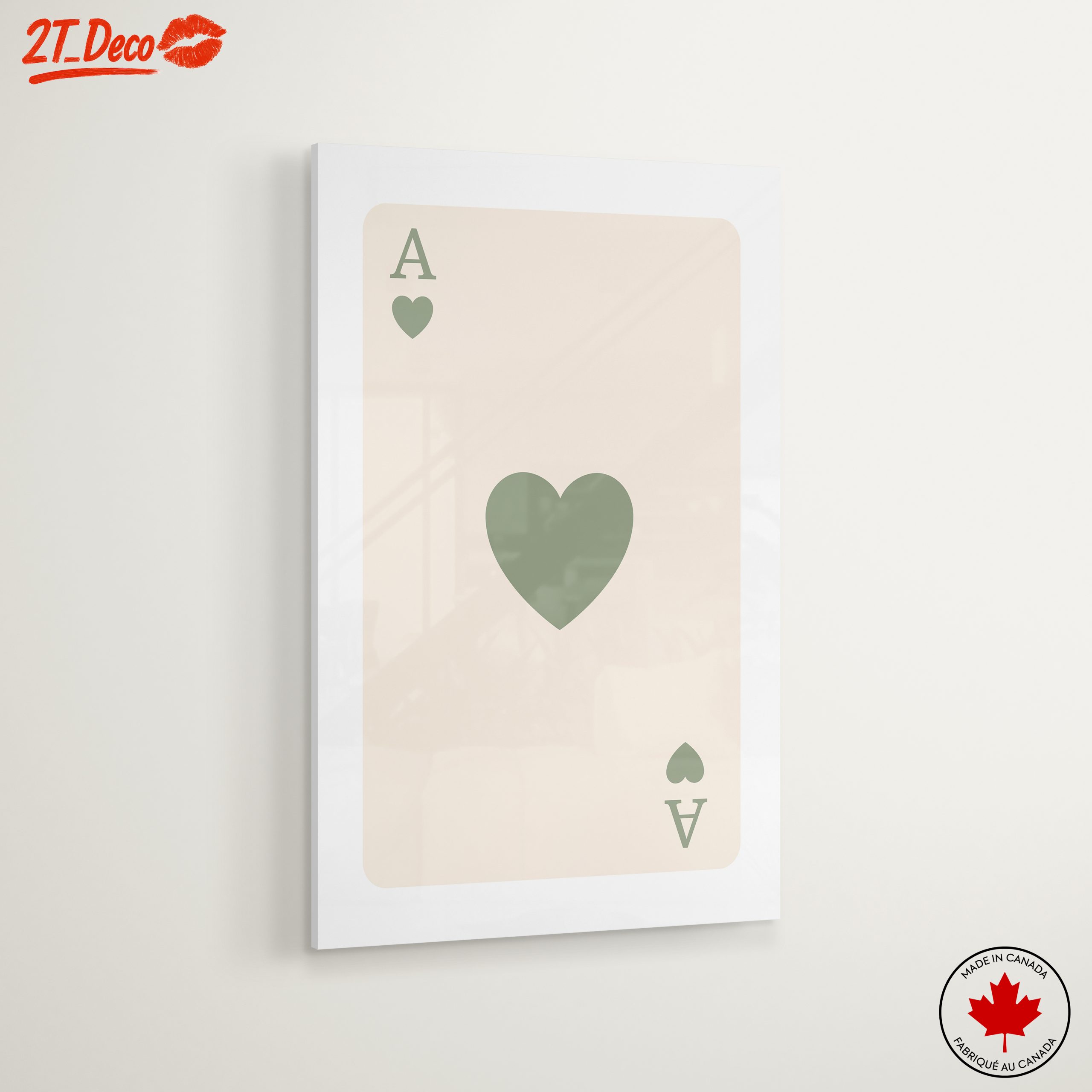 Ace of Hearts Playing Card Art 22 - Image 6