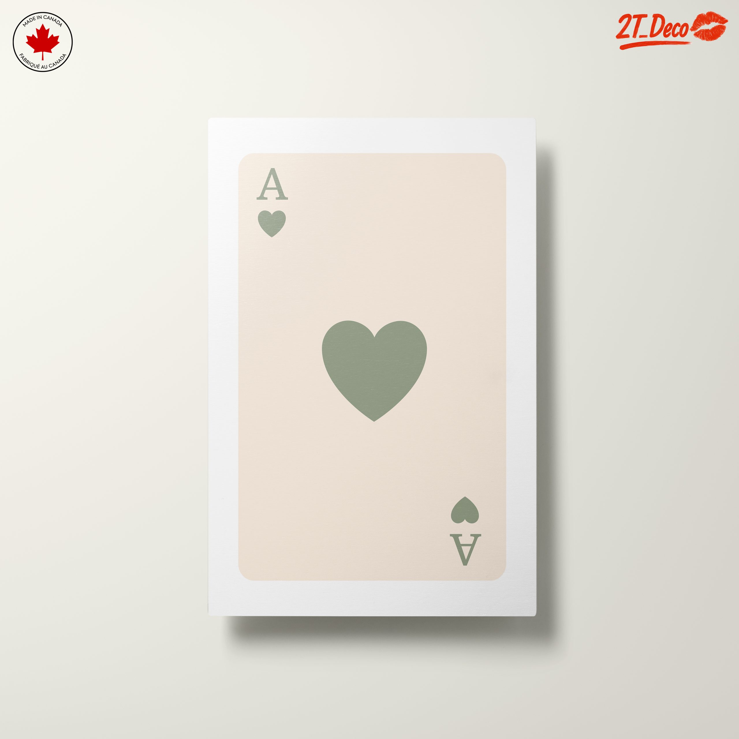 Ace of Hearts Playing Card Art 22 - Image 10