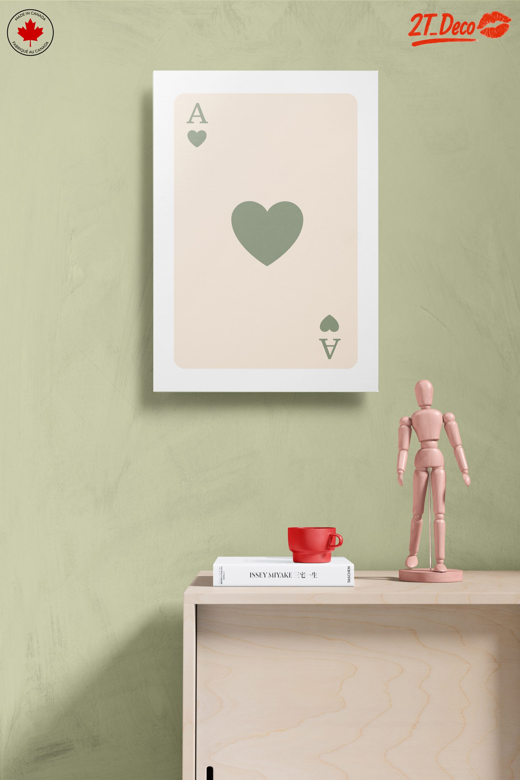 Ace of Hearts Playing Card Art 22 - Image 14