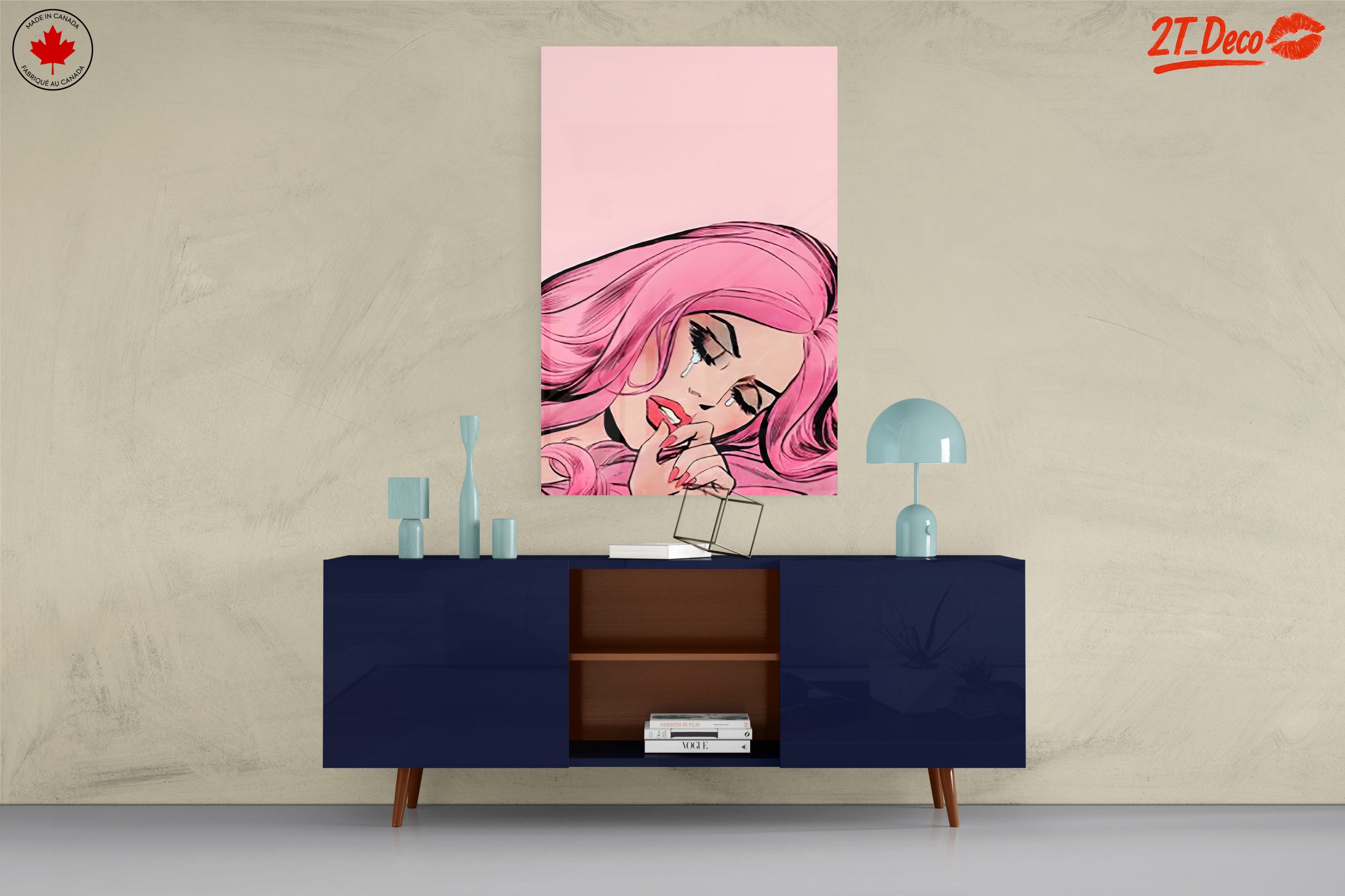 Stylized Pink Figure in Pop Art Style - Image 8