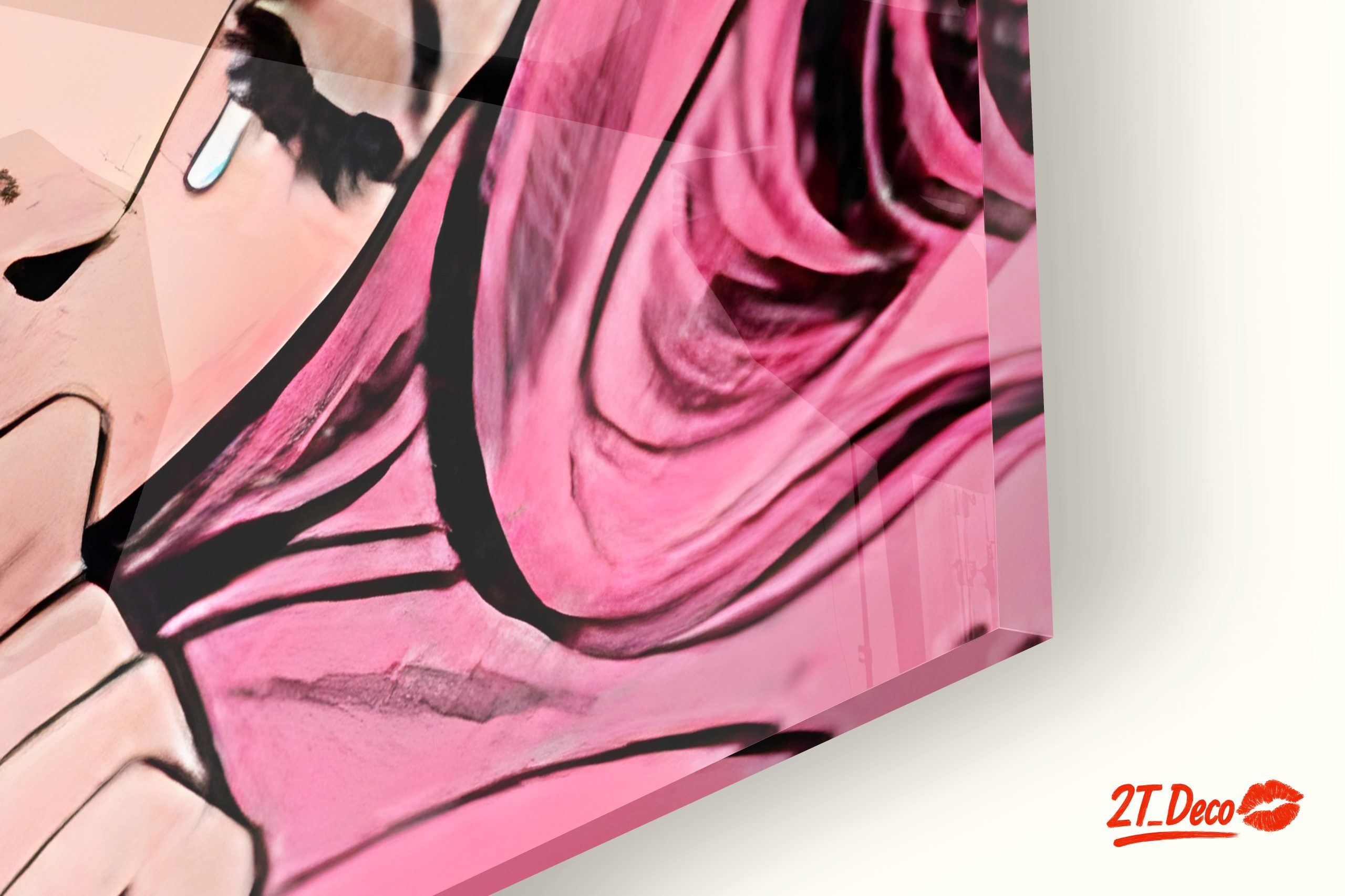 Stylized Pink Figure in Pop Art Style - Image 9