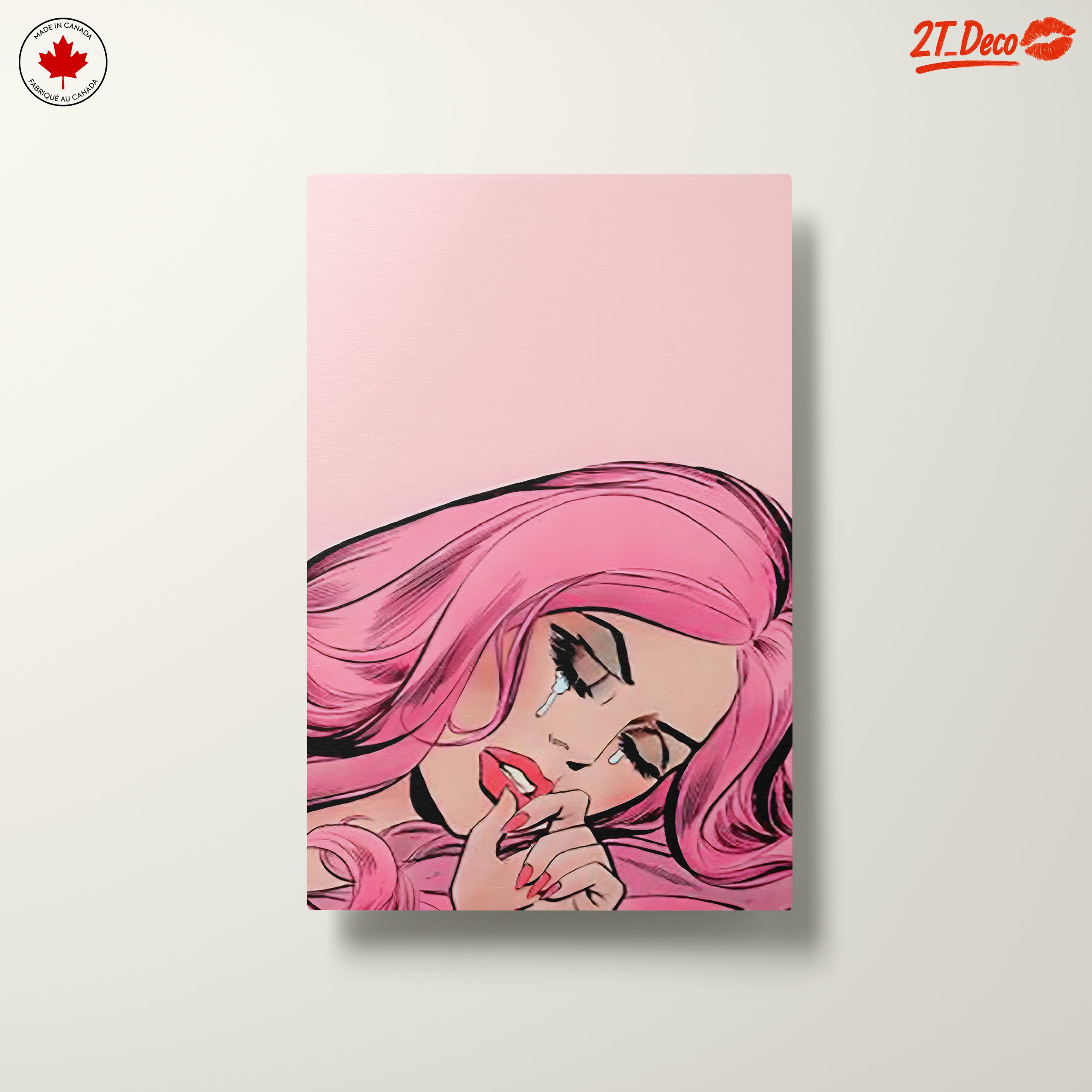 Stylized Pink Figure in Pop Art Style - Image 10