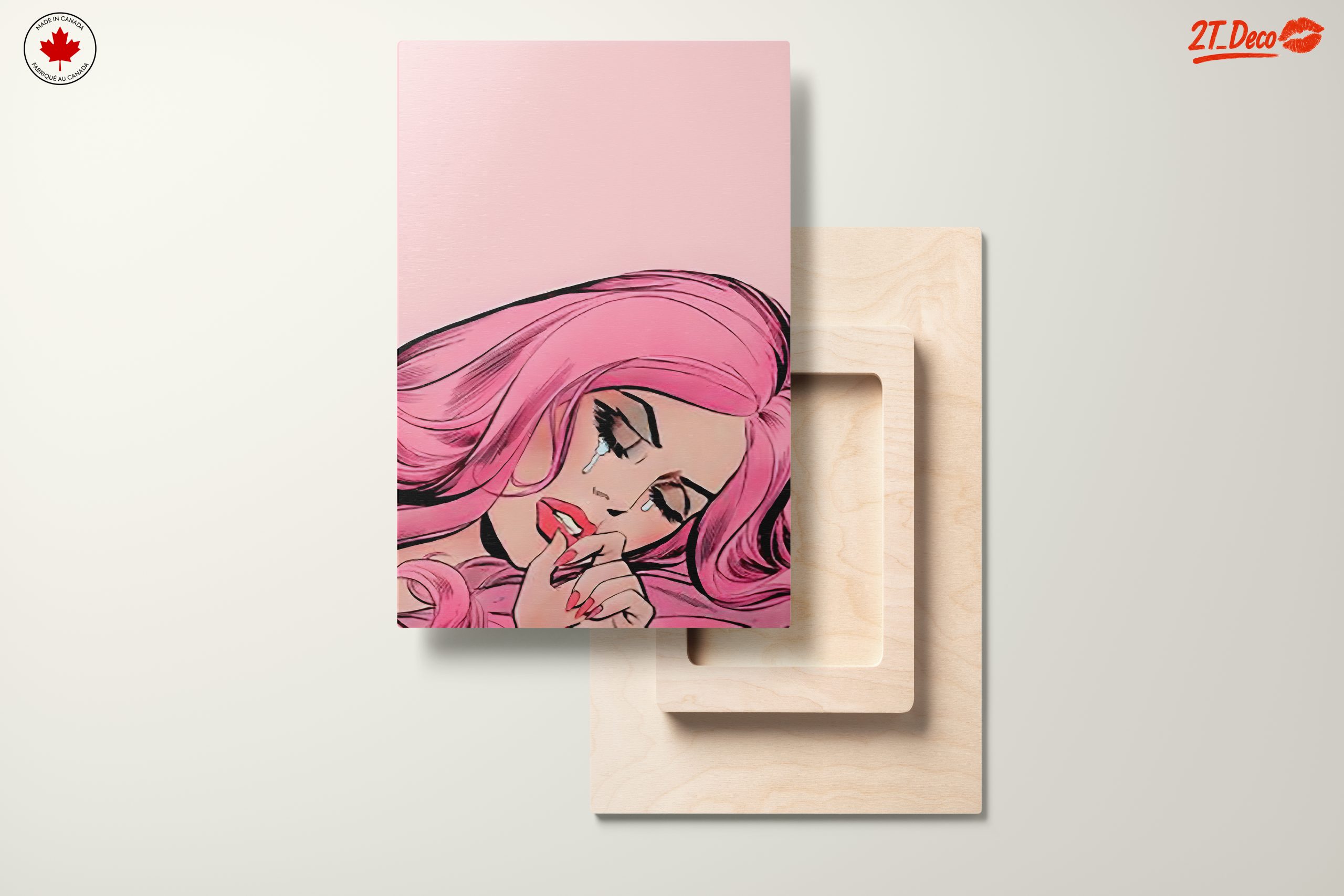 Stylized Pink Figure in Pop Art Style - Image 11