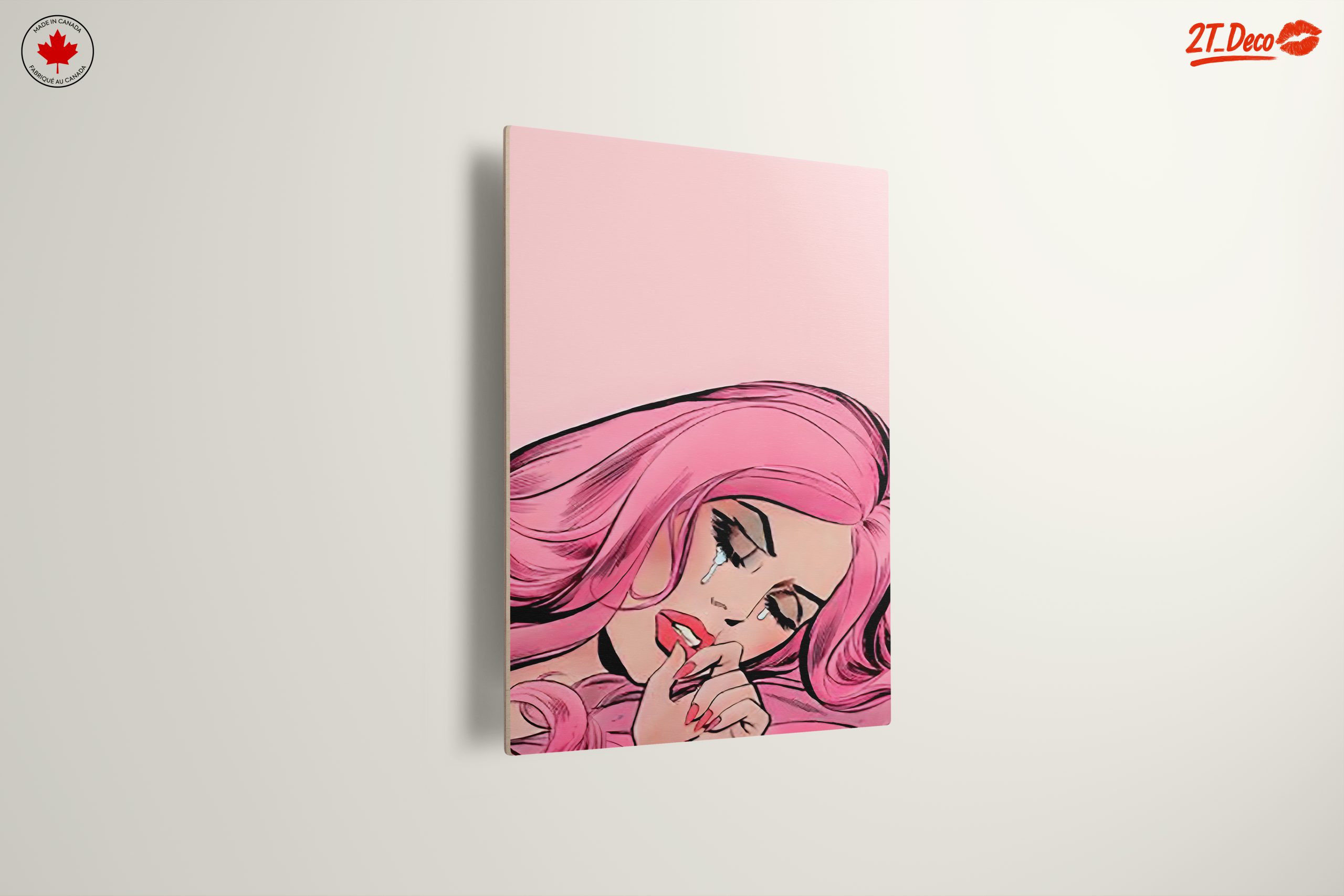 Stylized Pink Figure in Pop Art Style - Image 13