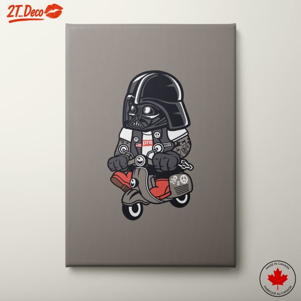 Cool Animated Character Riding a Scooter