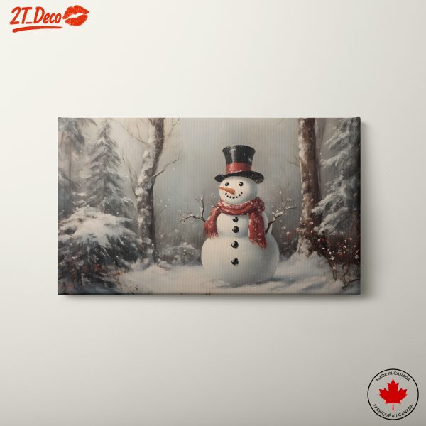 Charming Snowman in Winter Wonderland