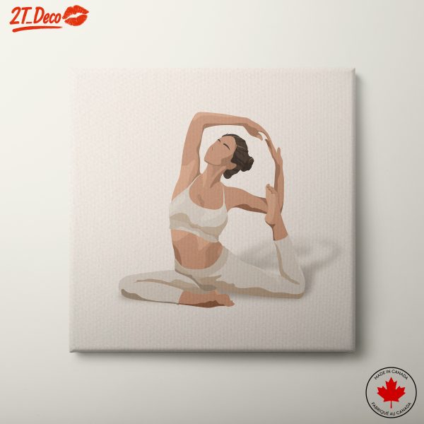 Contemporary Yoga Pose Portrait Art