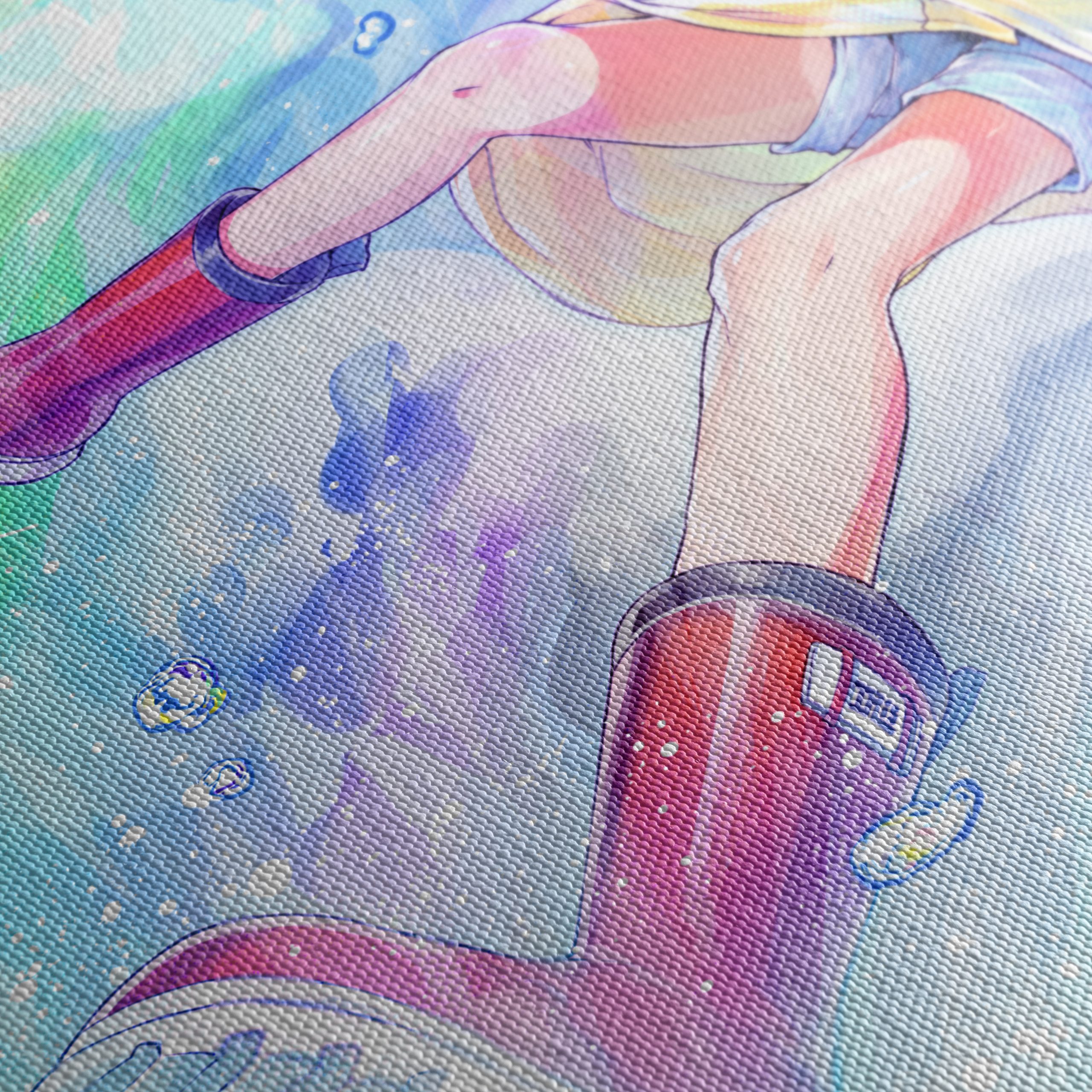 Anime Character With Umbrella and Bubbles - Image 5