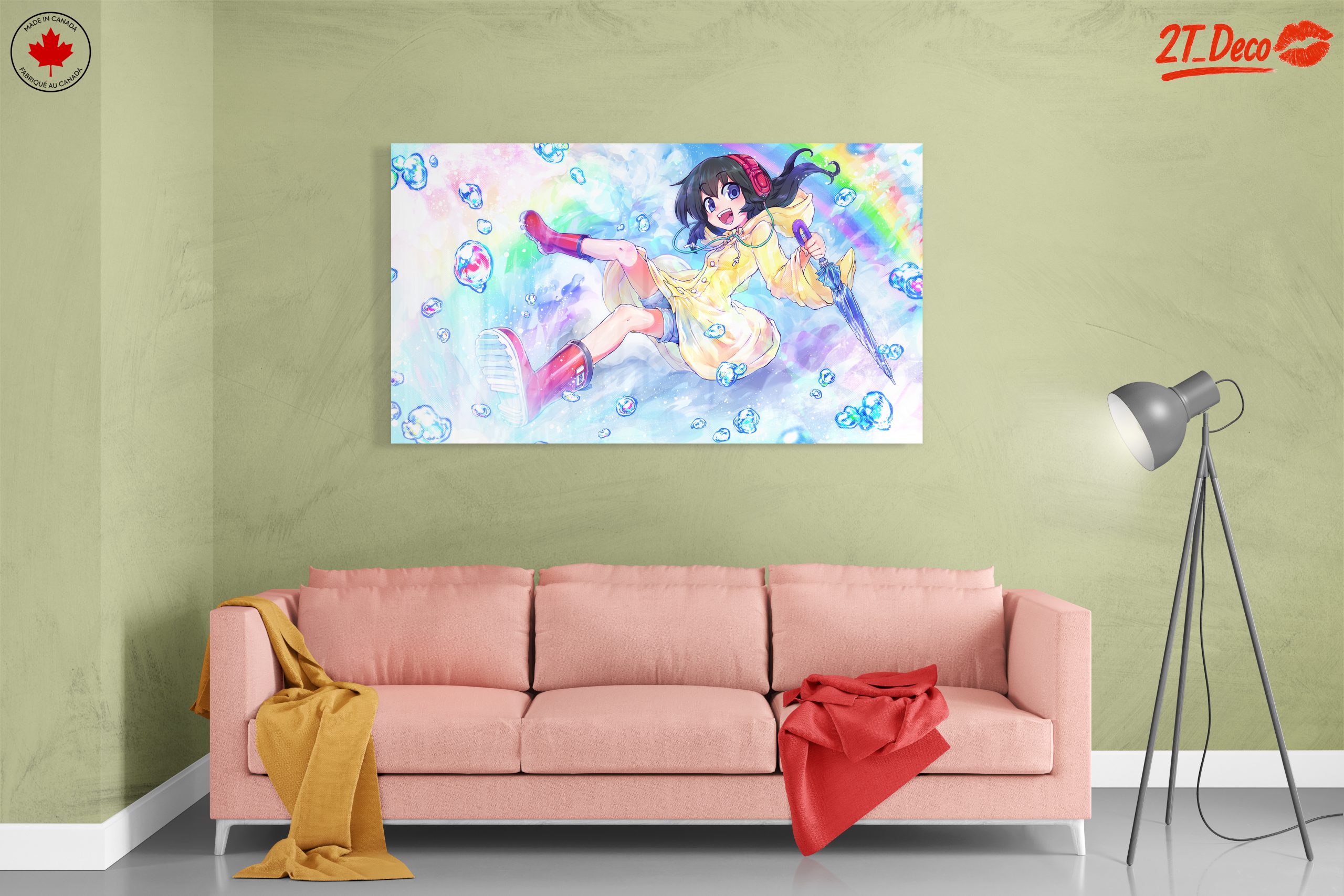 Anime Character With Umbrella and Bubbles - Image 7