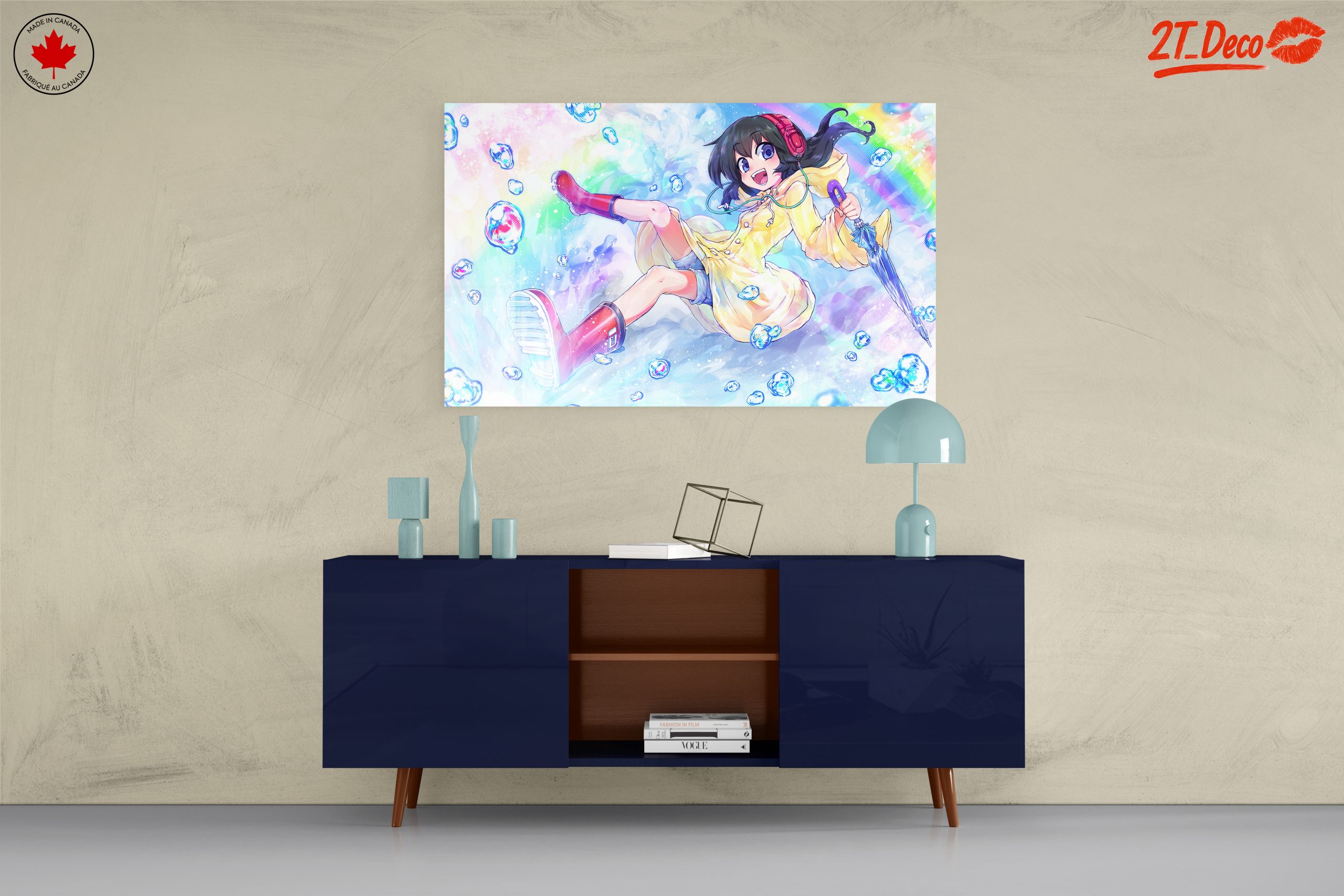 Anime Character With Umbrella and Bubbles - Image 8