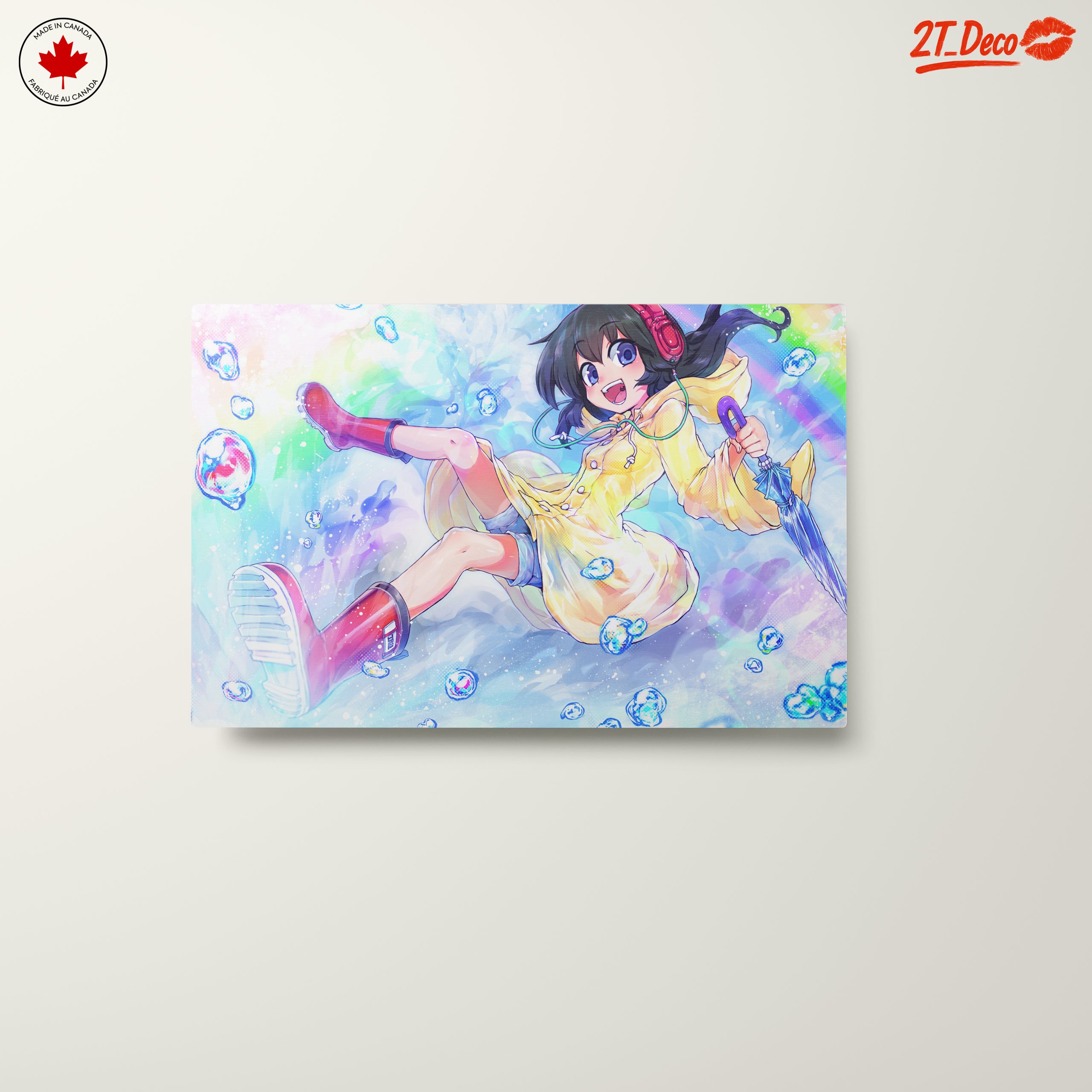 Anime Character With Umbrella and Bubbles - Image 10