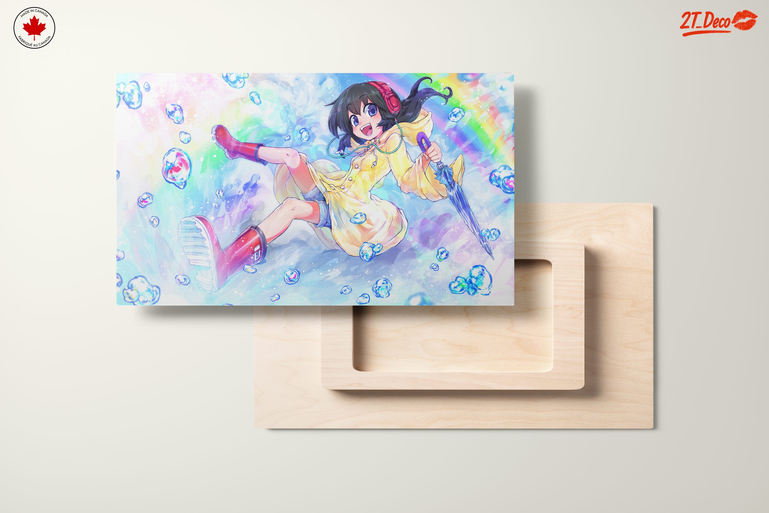Anime Character With Umbrella and Bubbles - Image 11