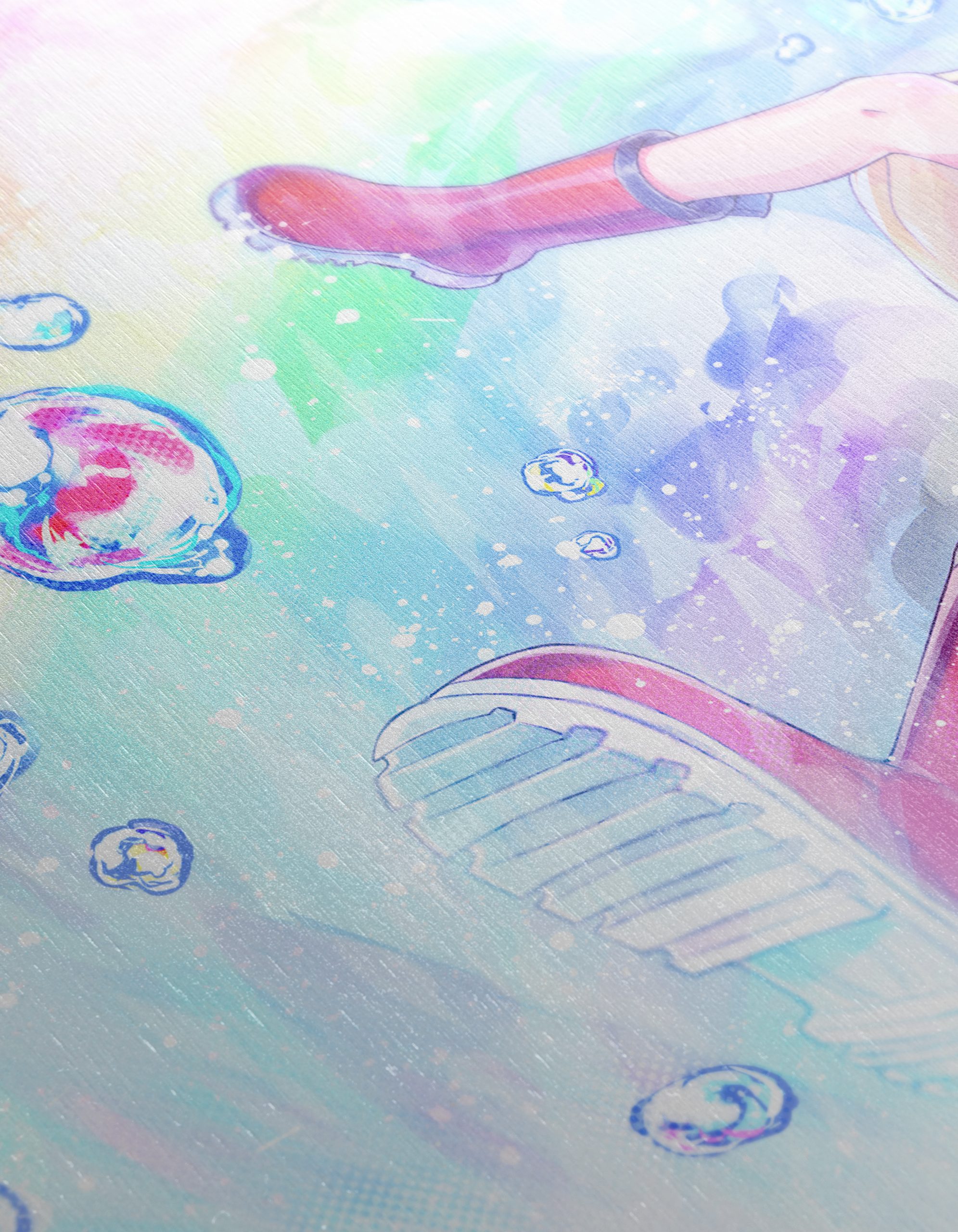 Anime Character With Umbrella and Bubbles - Image 12