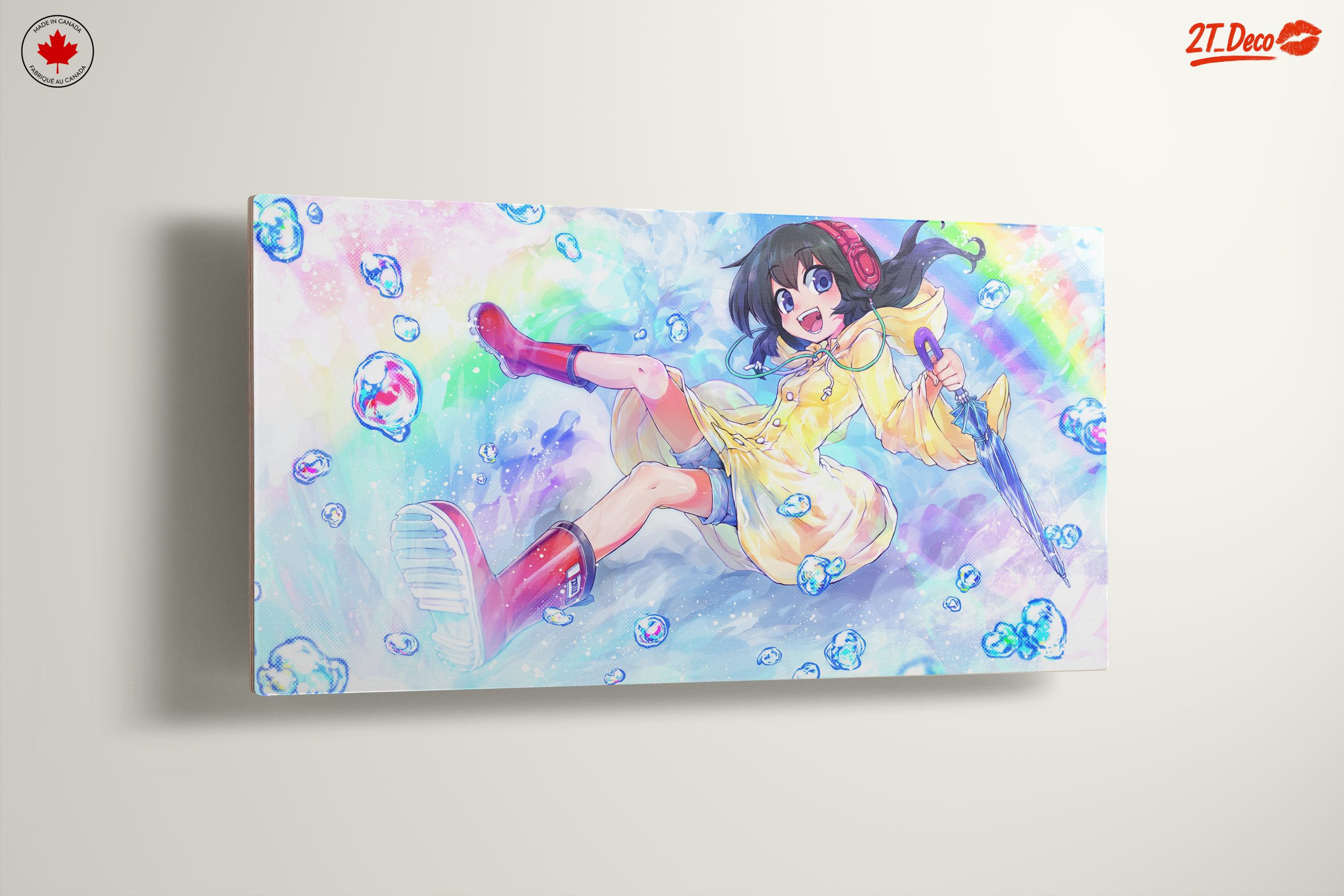 Anime Character With Umbrella and Bubbles - Image 13