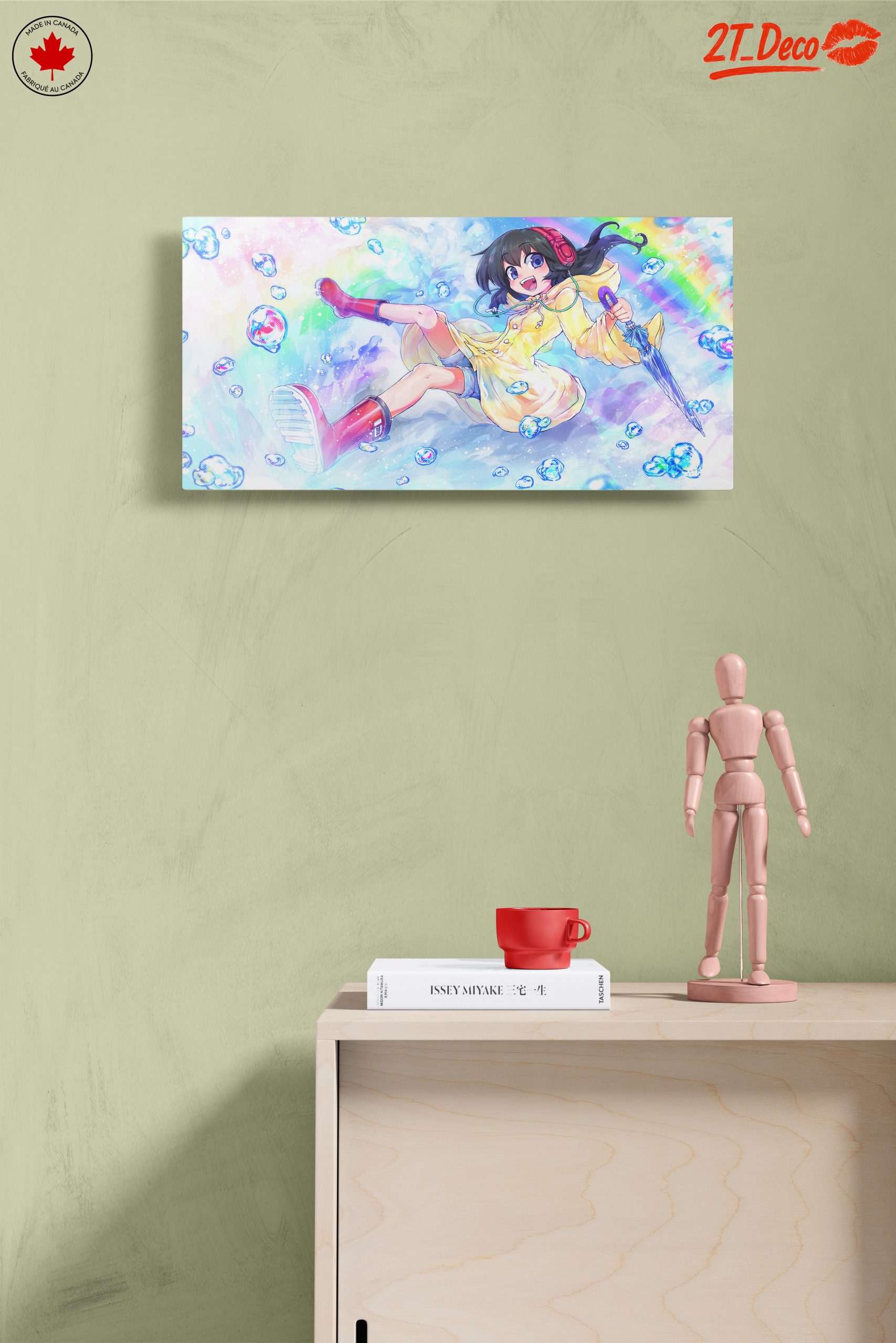 Anime Character With Umbrella and Bubbles - Image 14