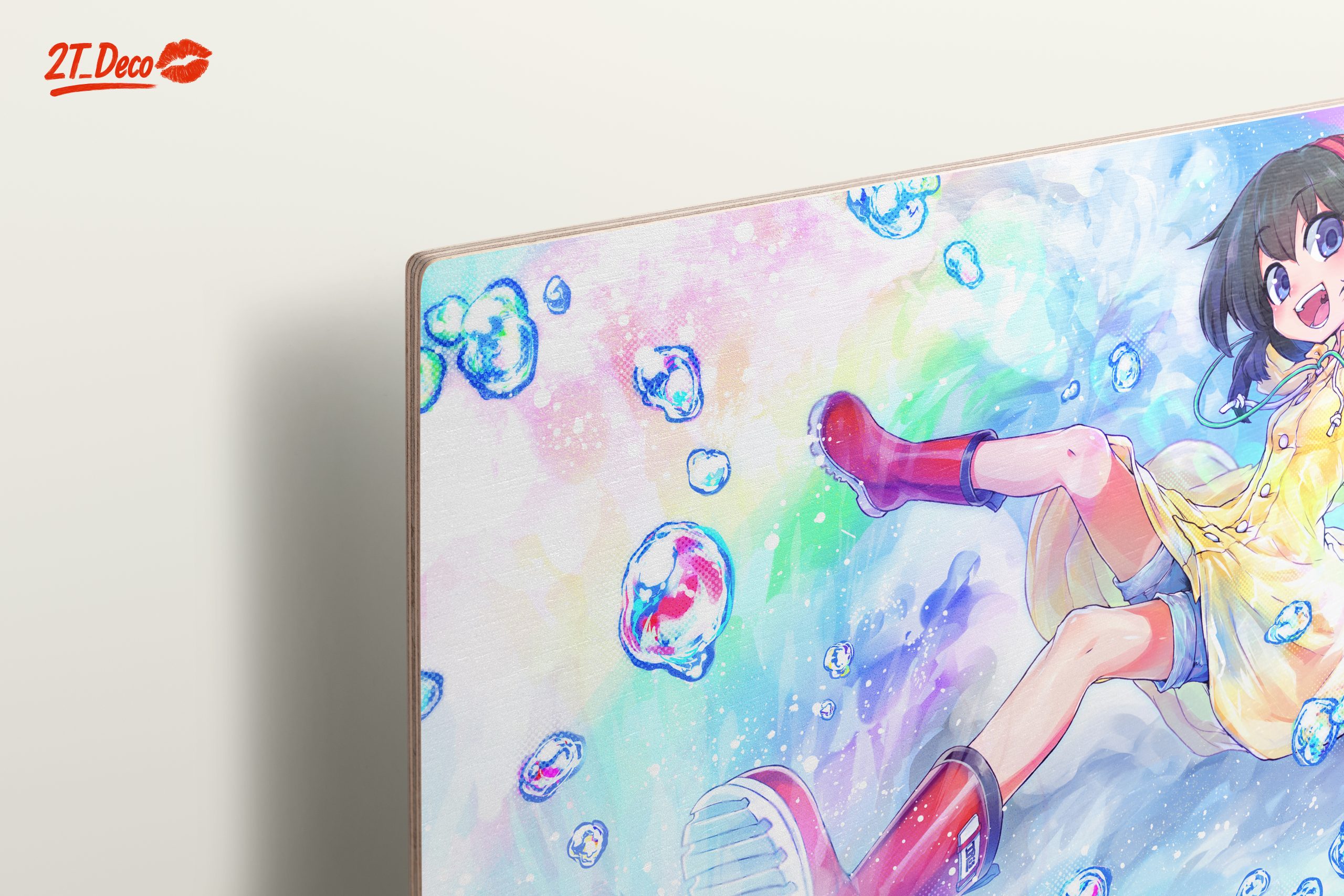 Anime Character With Umbrella and Bubbles - Image 15