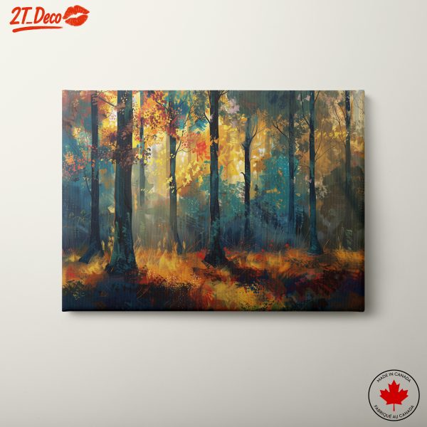 Vibrant Abstract Forest Landscape 2