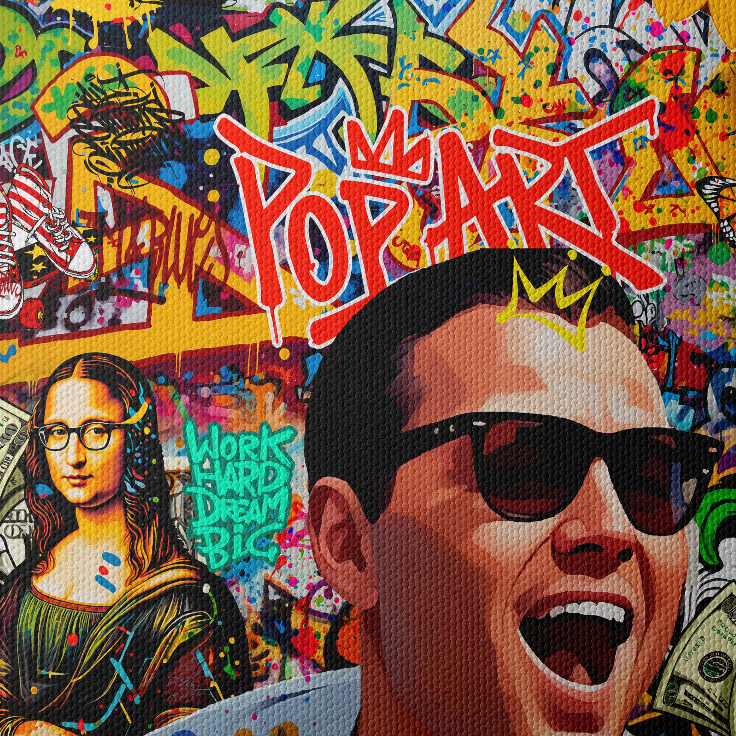 Vibrant Pop Art Collage with Iconic Figures - Image 4