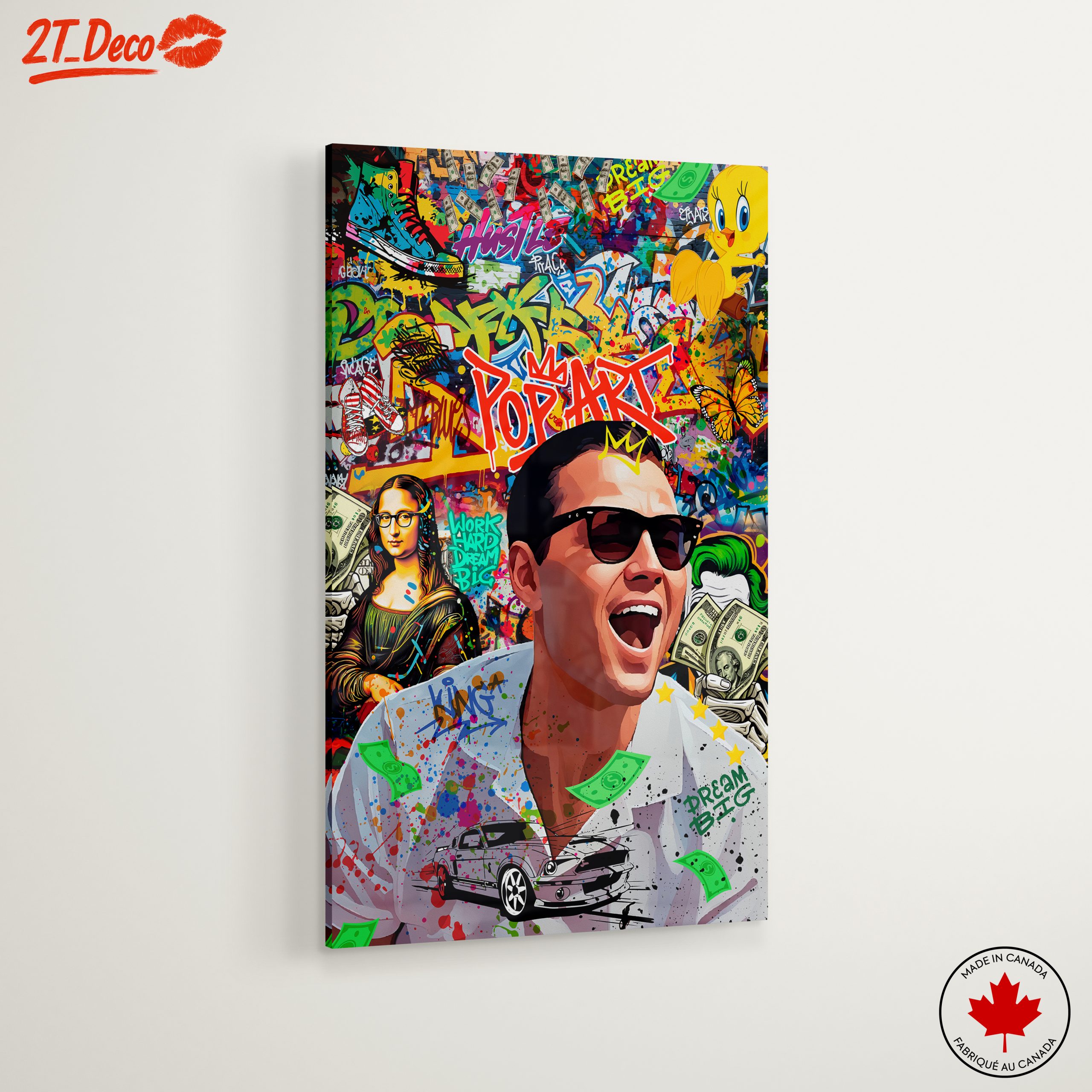 Vibrant Pop Art Collage with Iconic Figures - Image 6