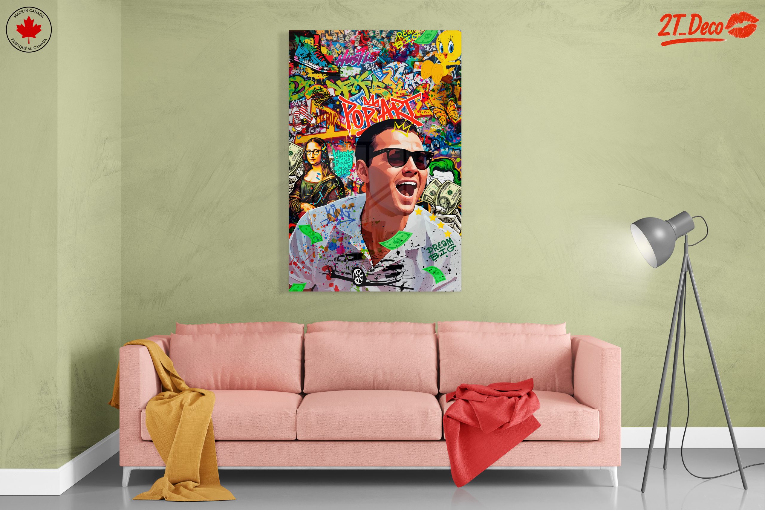 Vibrant Pop Art Collage with Iconic Figures - Image 7