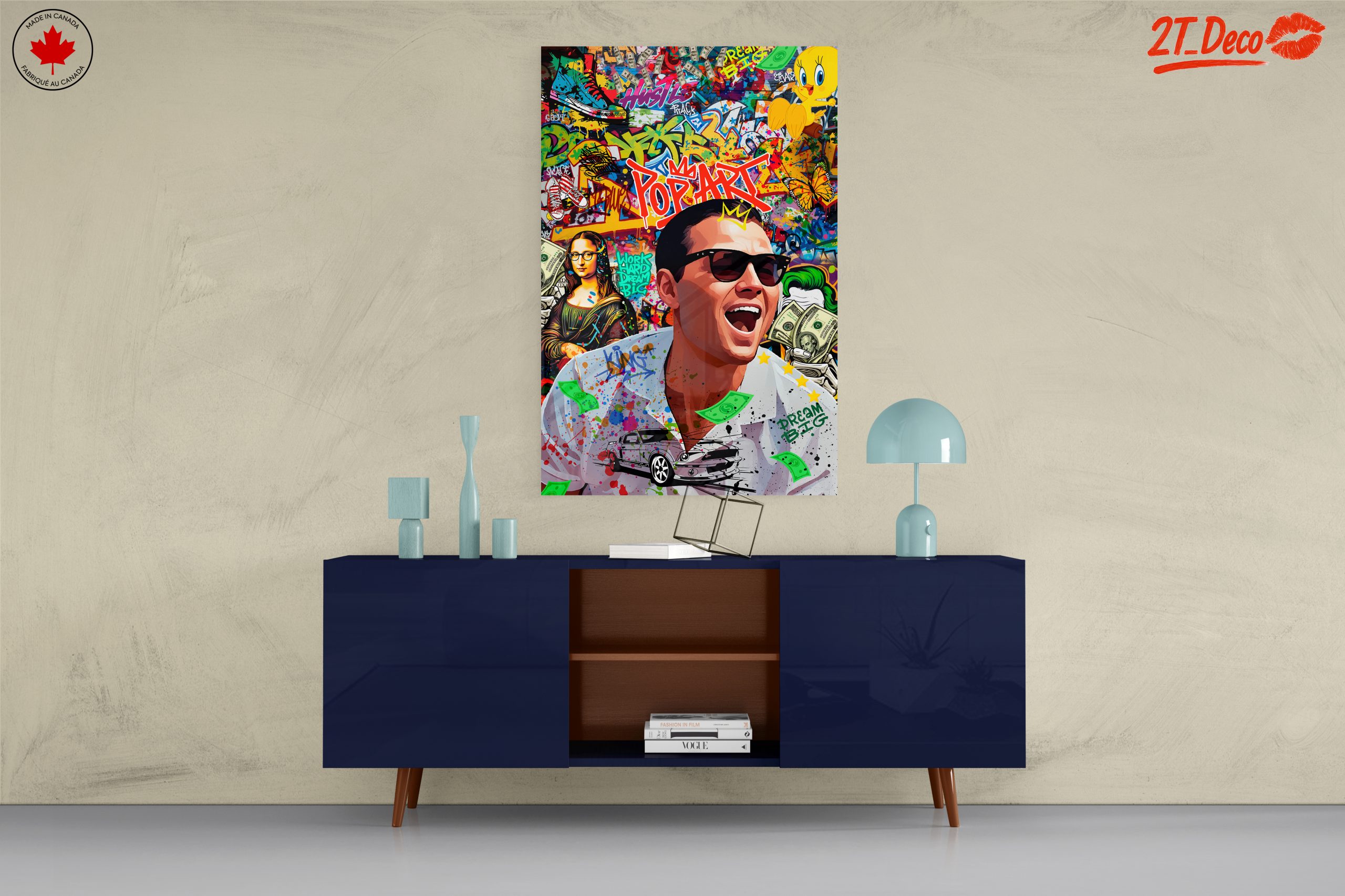Vibrant Pop Art Collage with Iconic Figures - Image 8