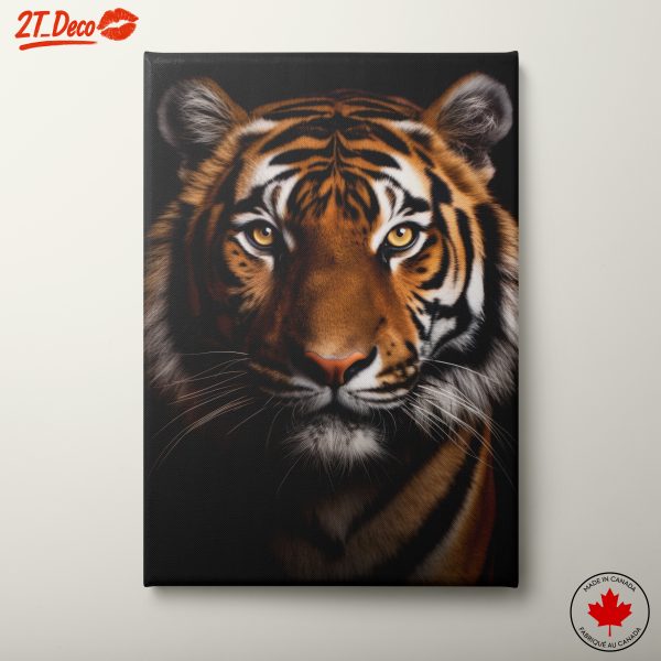 Majestic Tiger Portrait in Rich Detail