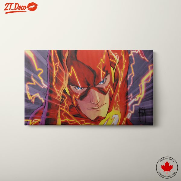 Dynamic Flash Art Featuring DC Comics Hero