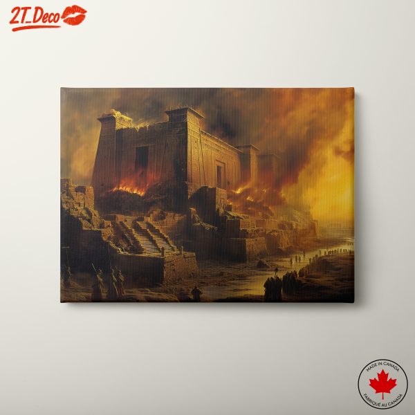 Epic Ancient Egyptian Temple on Fire